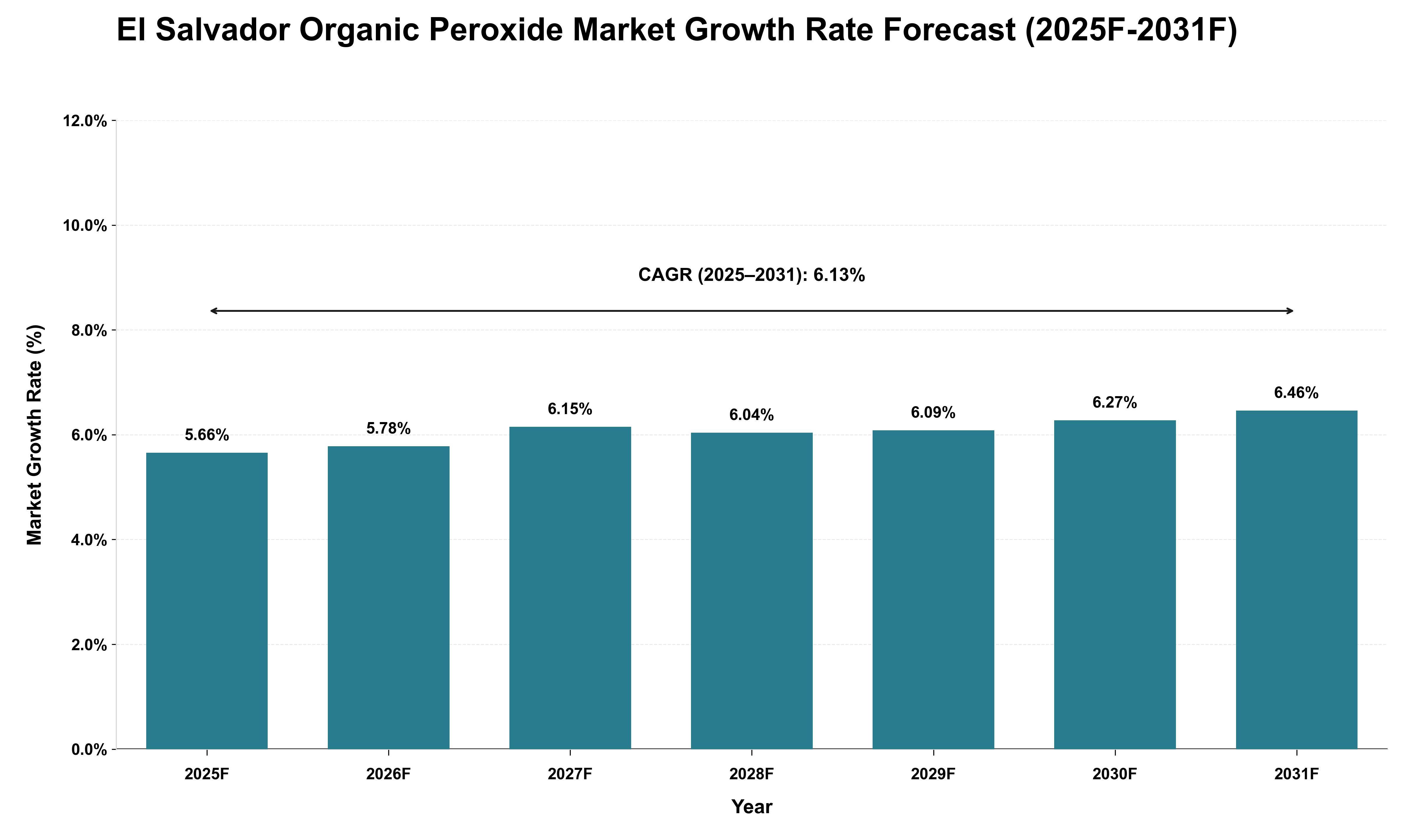 El Salvador Organic Peroxide Market Growth Rate Analysis (2025 - 2031)