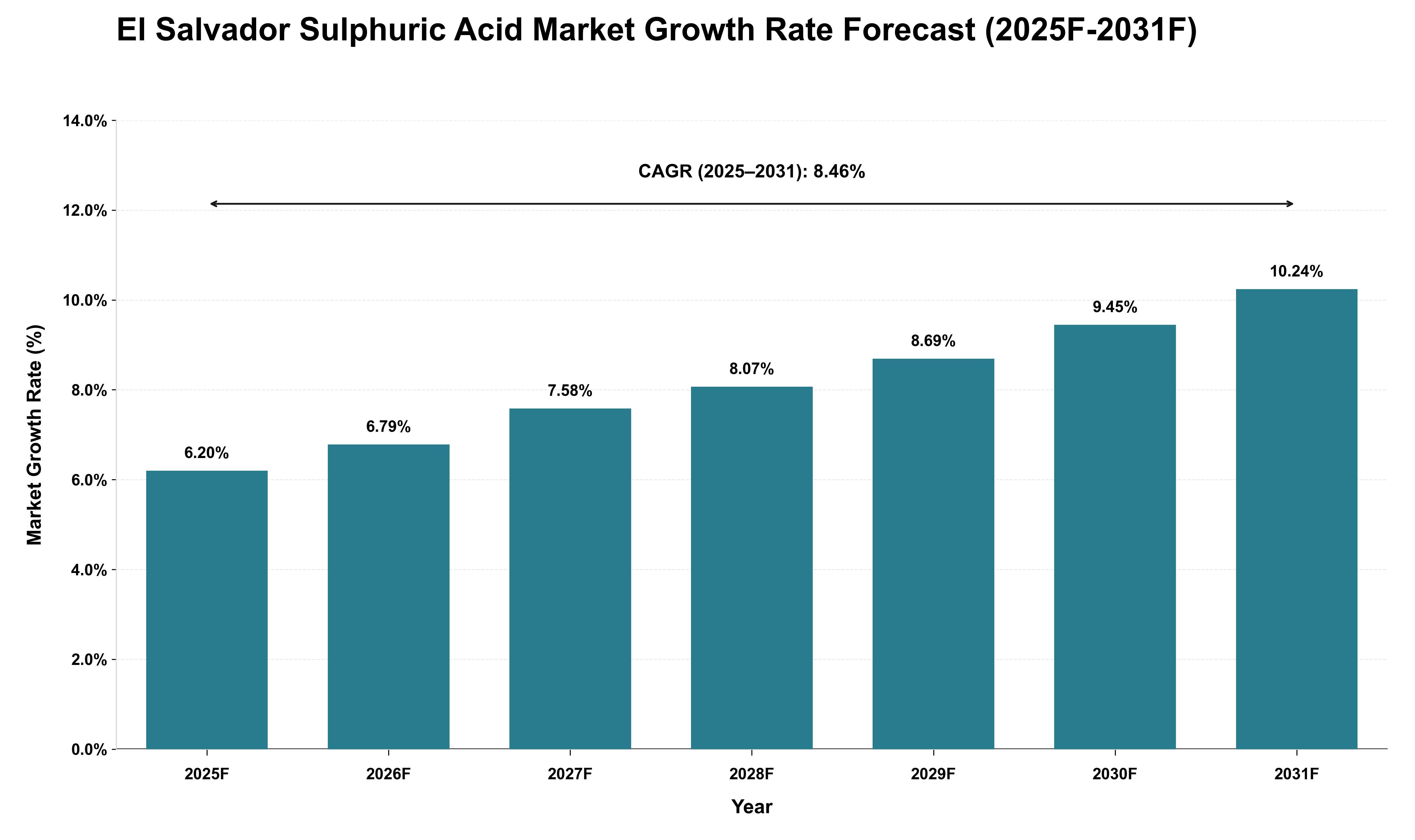 El Salvador Sulphuric Acid Market Growth Rate Analysis (2025 - 2031)