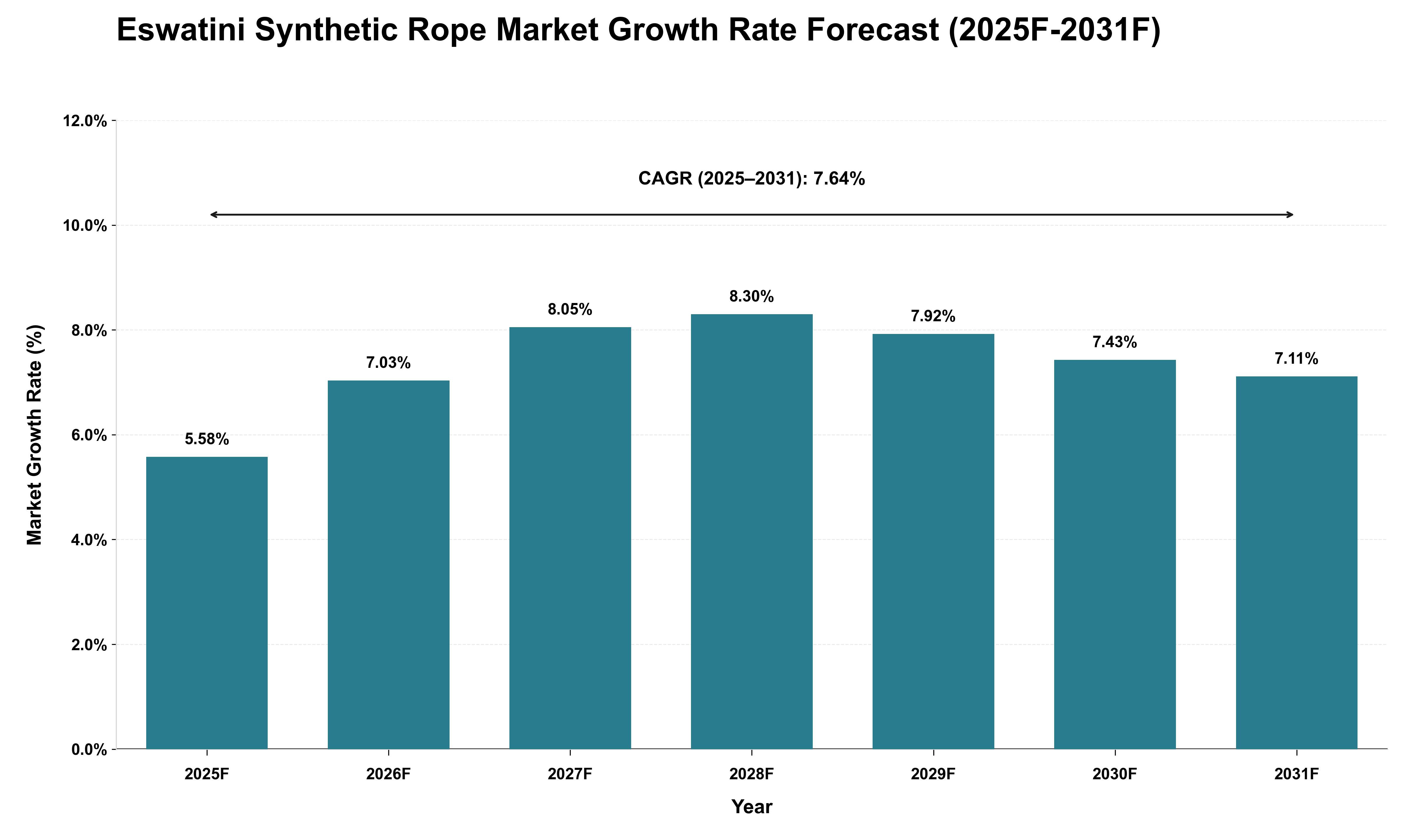 Eswatini Synthetic Rope Market Growth Rate Analysis (2025 - 2031)