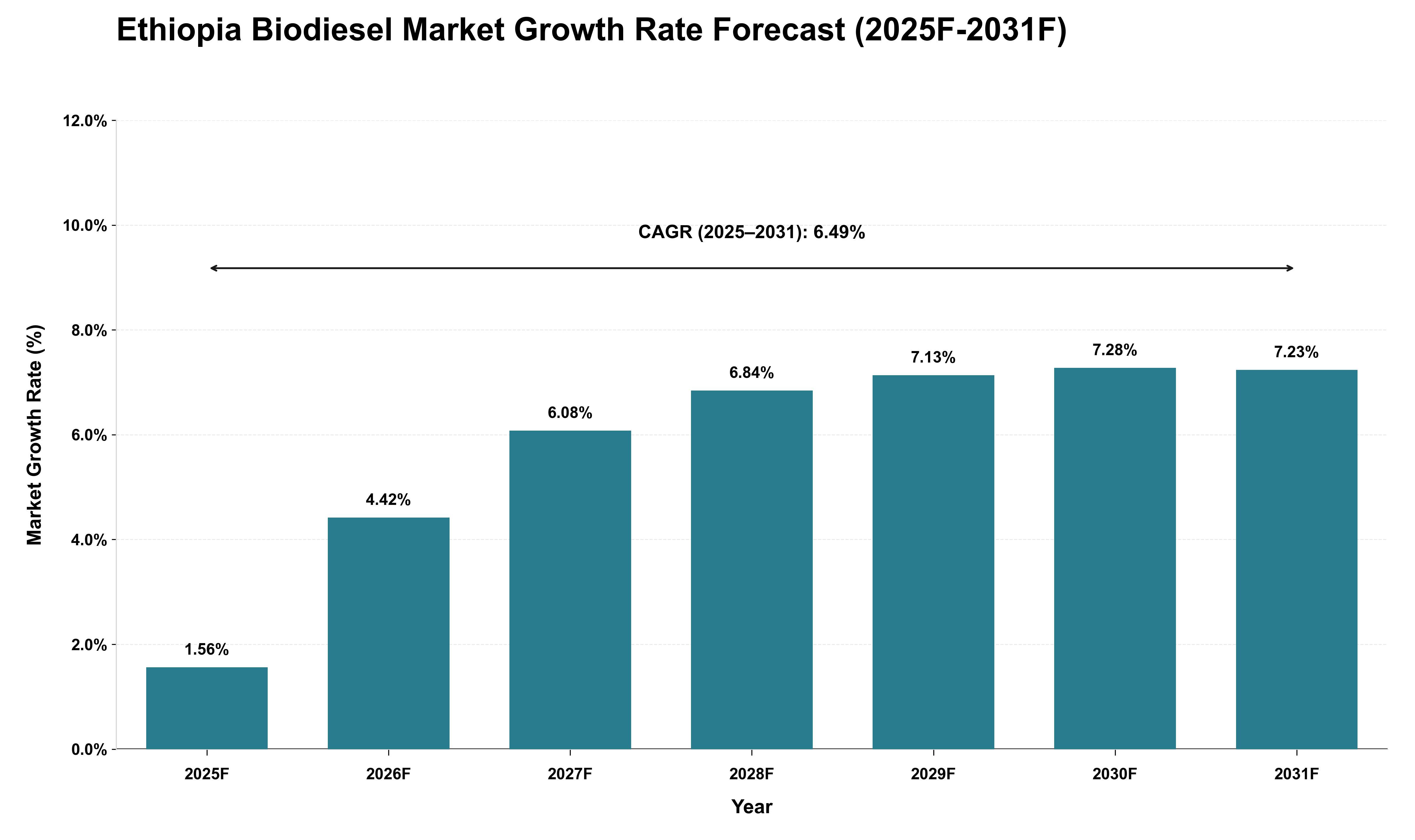 Ethiopia Biodiesel Market Growth Rate Analysis (2025 - 2031)
