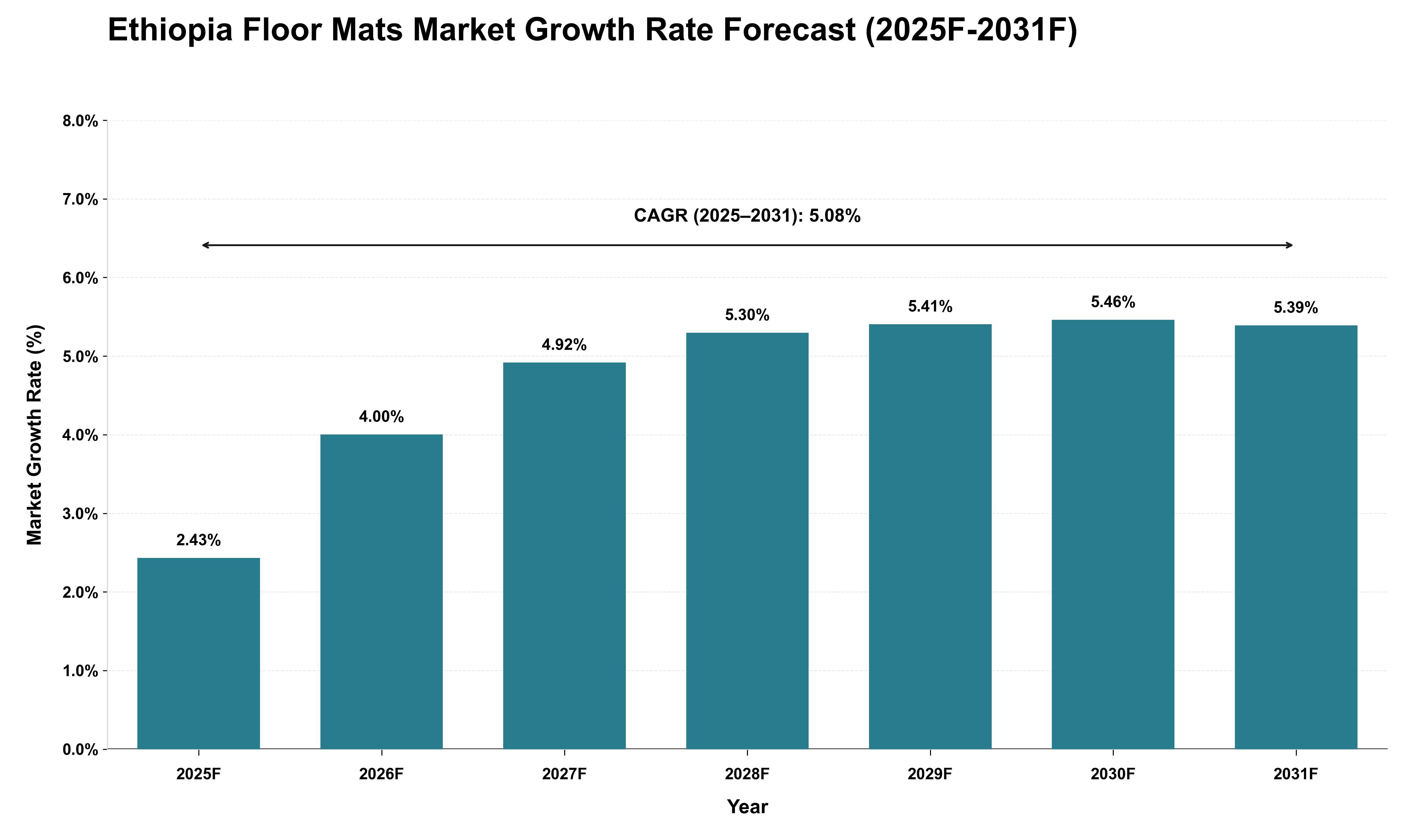 Ethiopia Floor Mats Market Growth Rate Analysis (2025 - 2031)