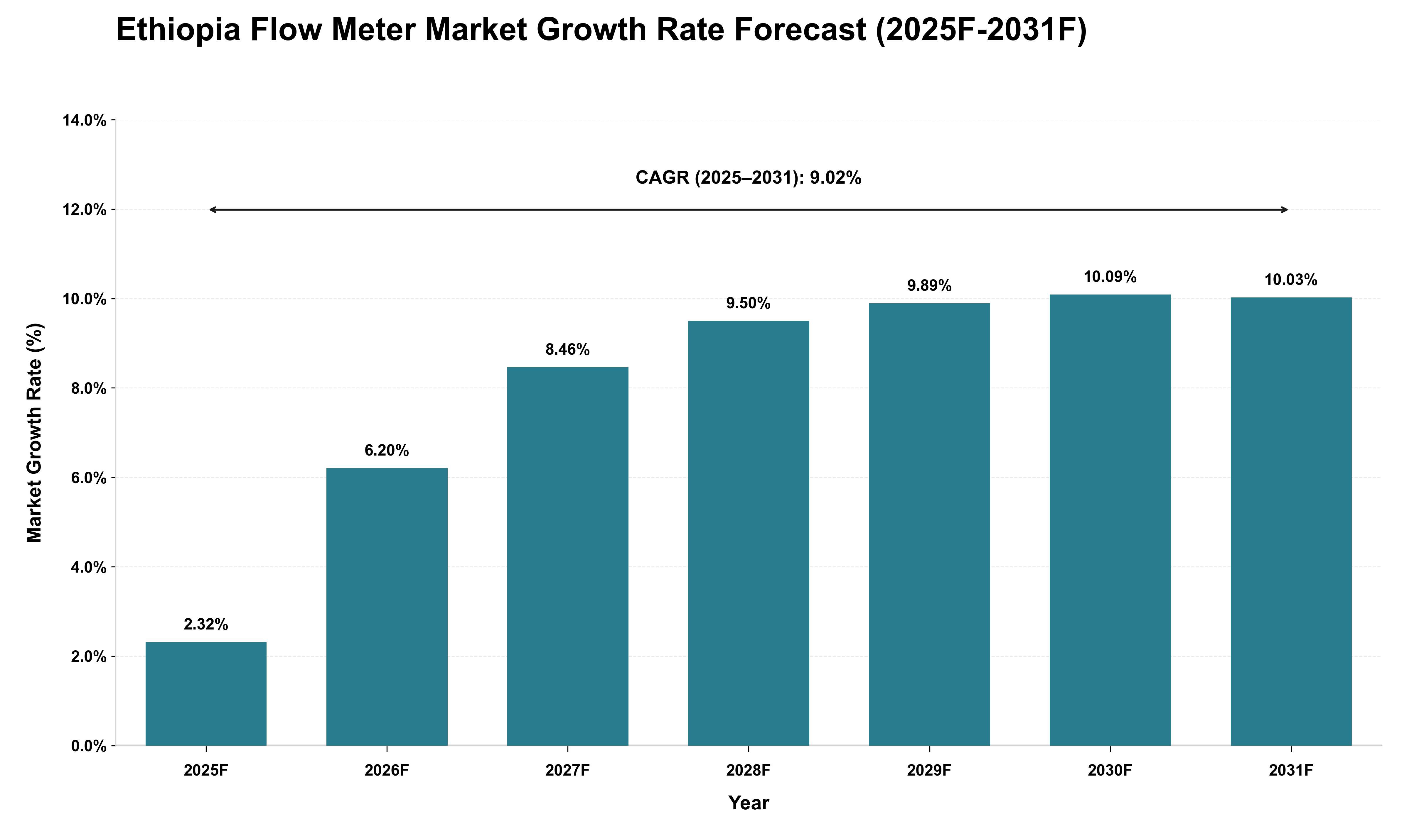 Ethiopia Flow Meter Market Growth Rate Analysis (2025 - 2031)