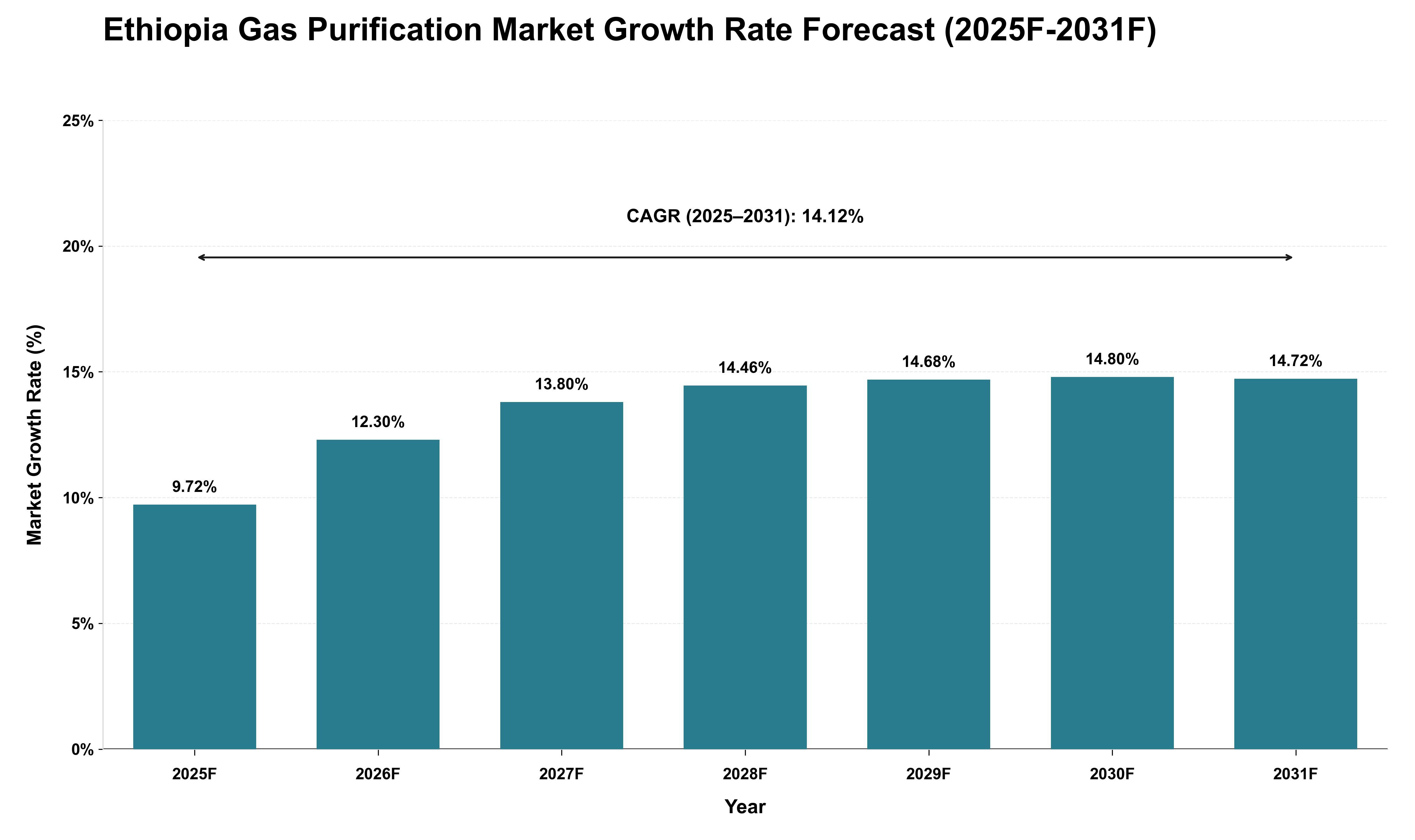Ethiopia Gas Purification Market Growth Rate Analysis (2025 - 2031)