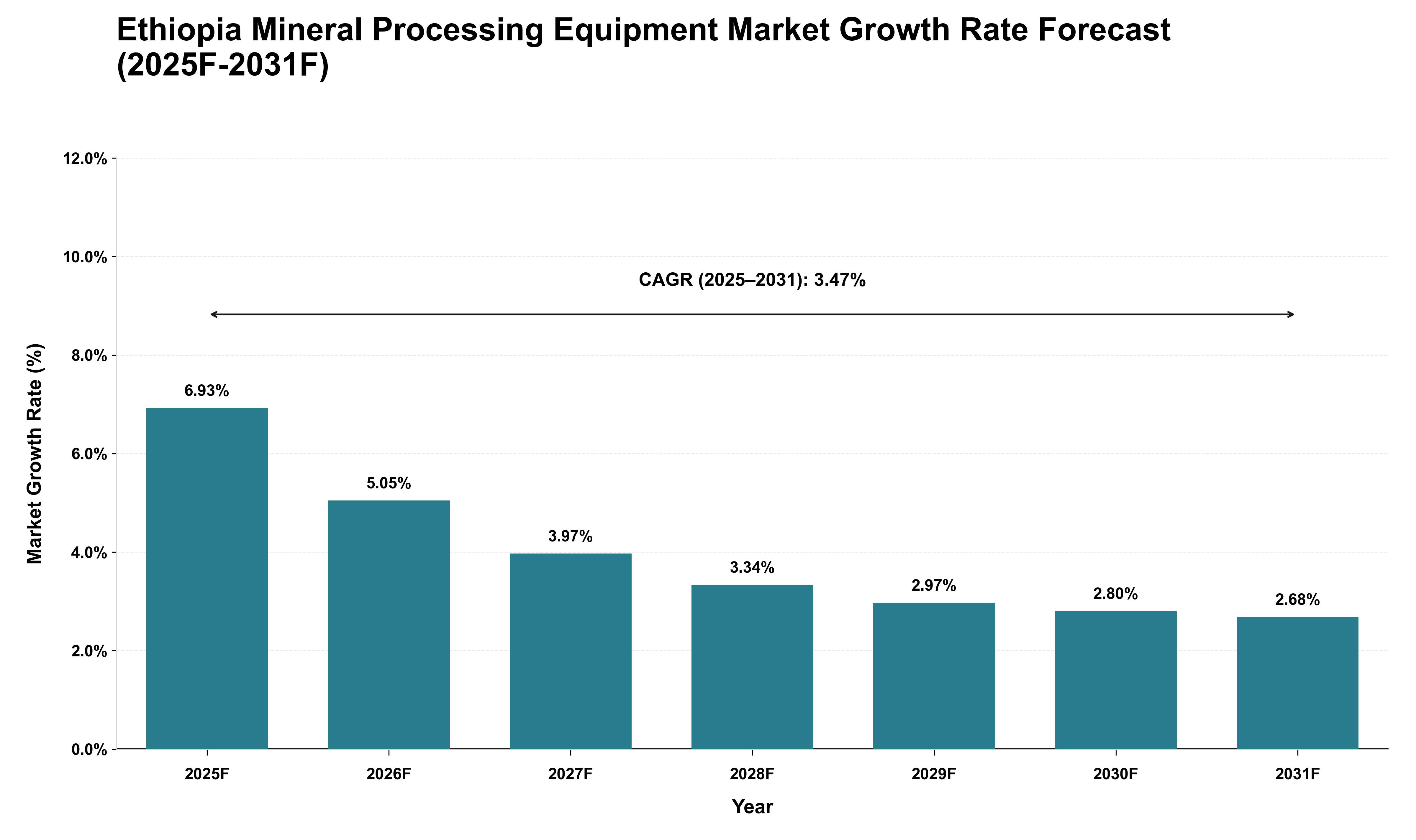Ethiopia Mineral Processing Equipment Market Growth Rate Analysis (2025 - 2031)