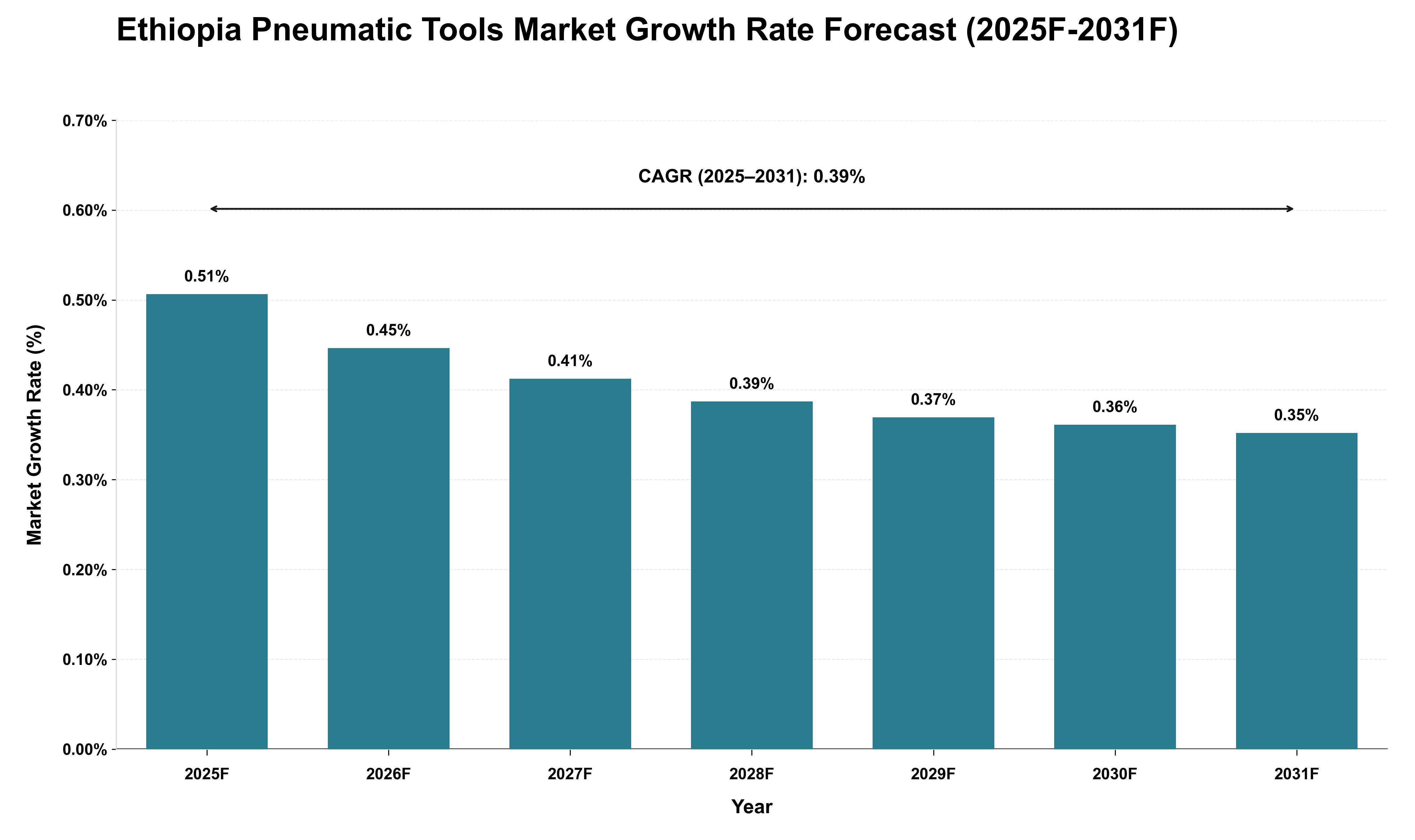 Ethiopia Pneumatic Tools Market Growth Rate Analysis (2025 - 2031)