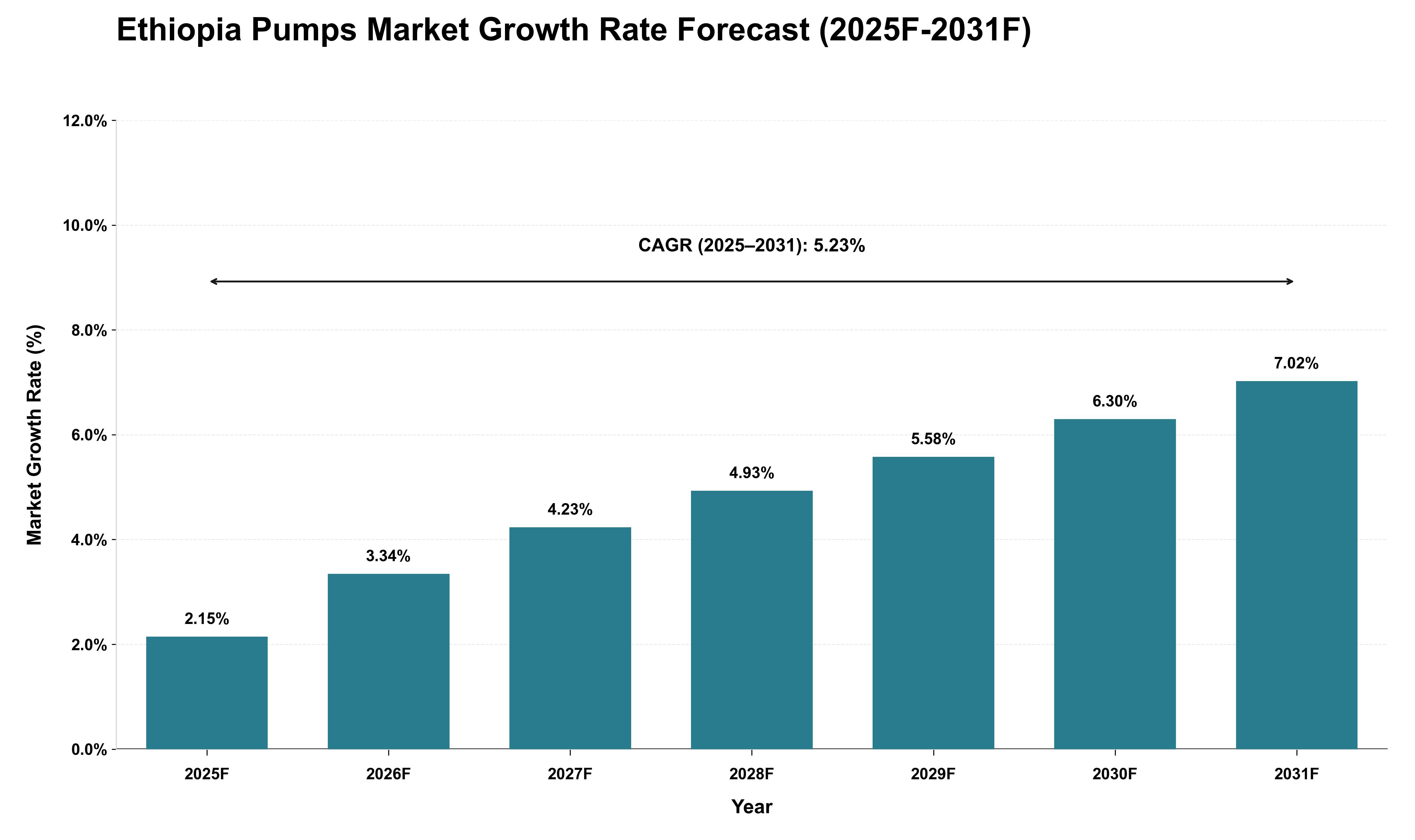 Ethiopia Pumps Market Growth Rate Analysis (2025 - 2031)
