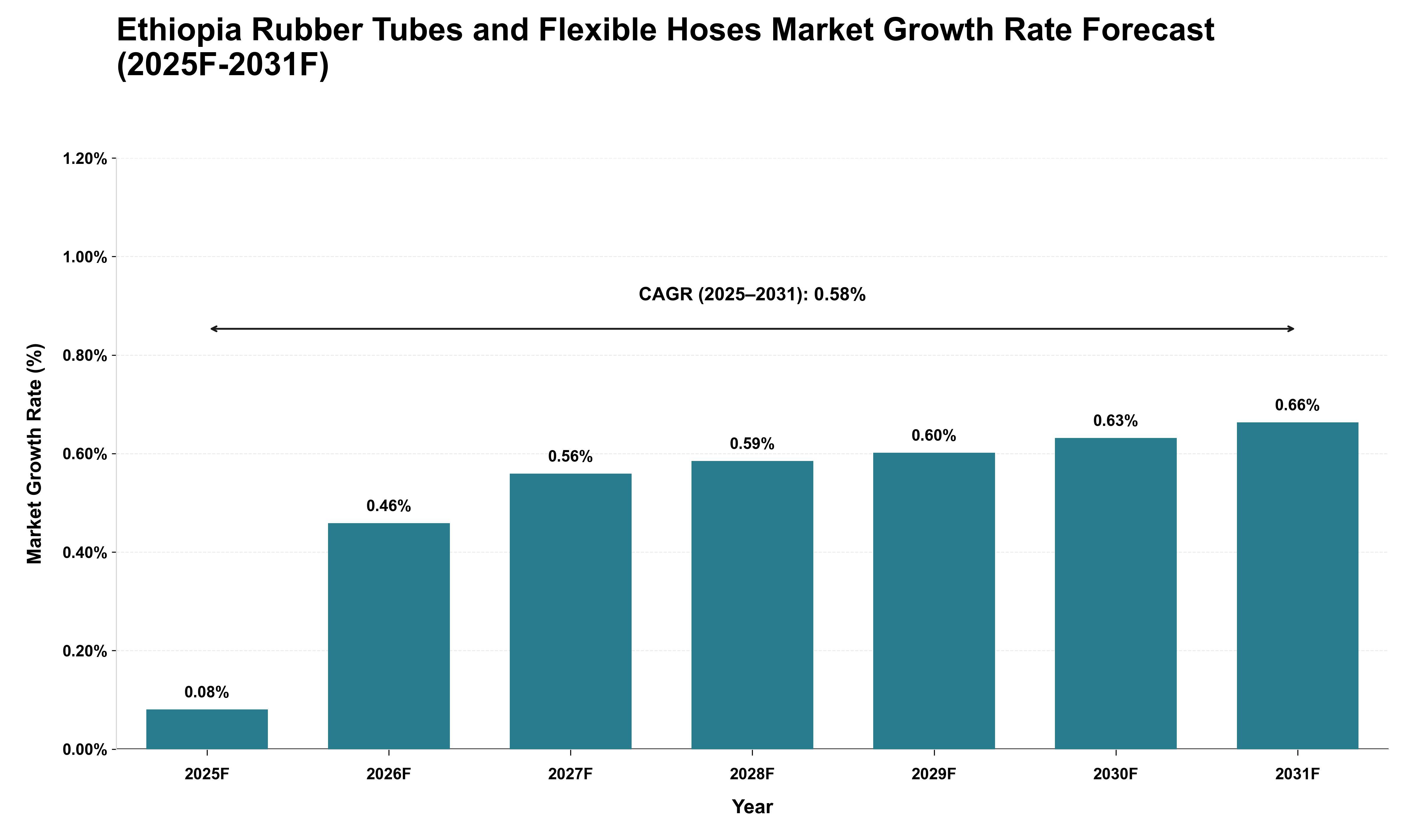 Ethiopia Rubber Tubes and Flexible Hoses Market Growth Rate Analysis (2025 - 2031)