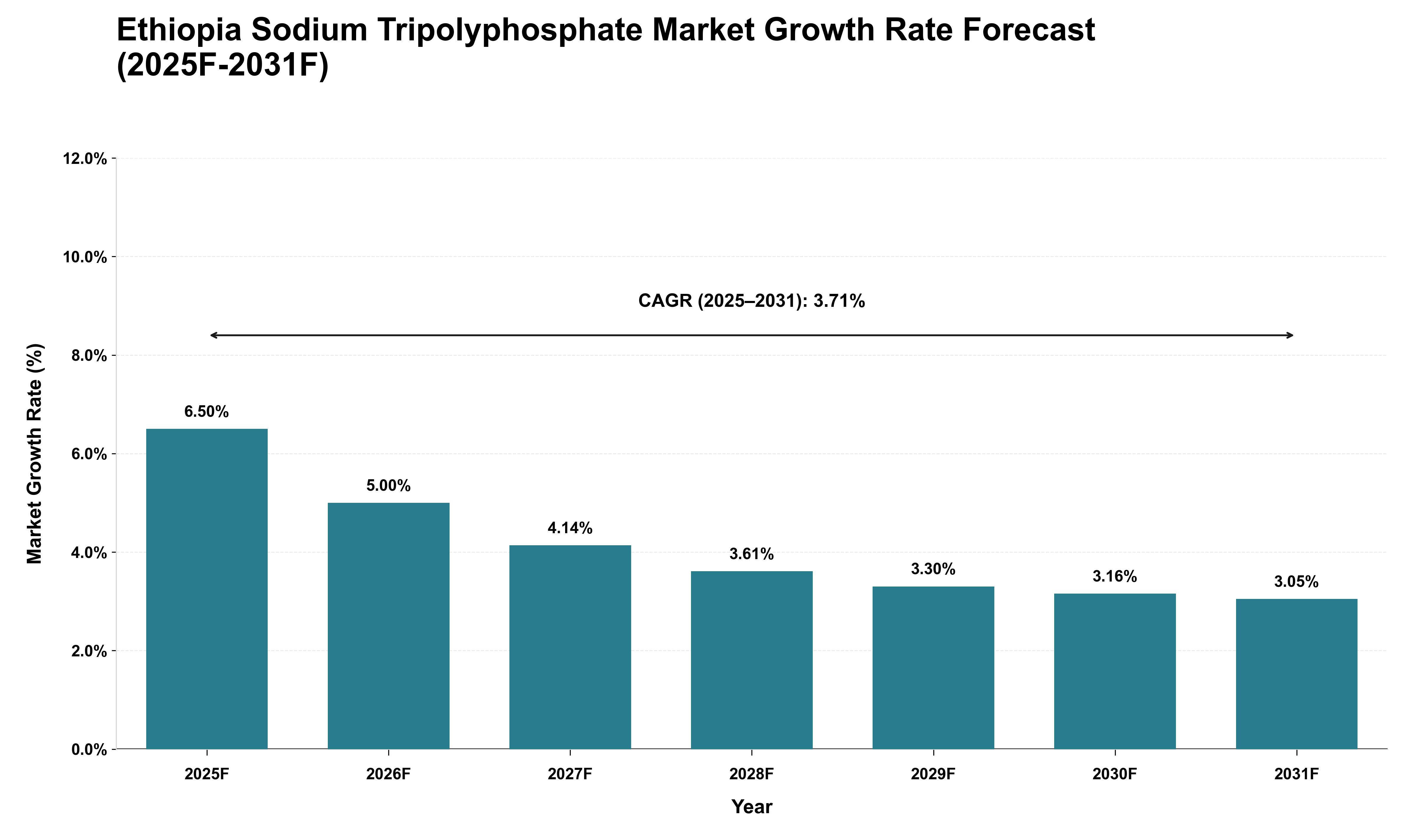 Ethiopia Sodium Tripolyphosphate Market Growth Rate Analysis (2025 - 2031)