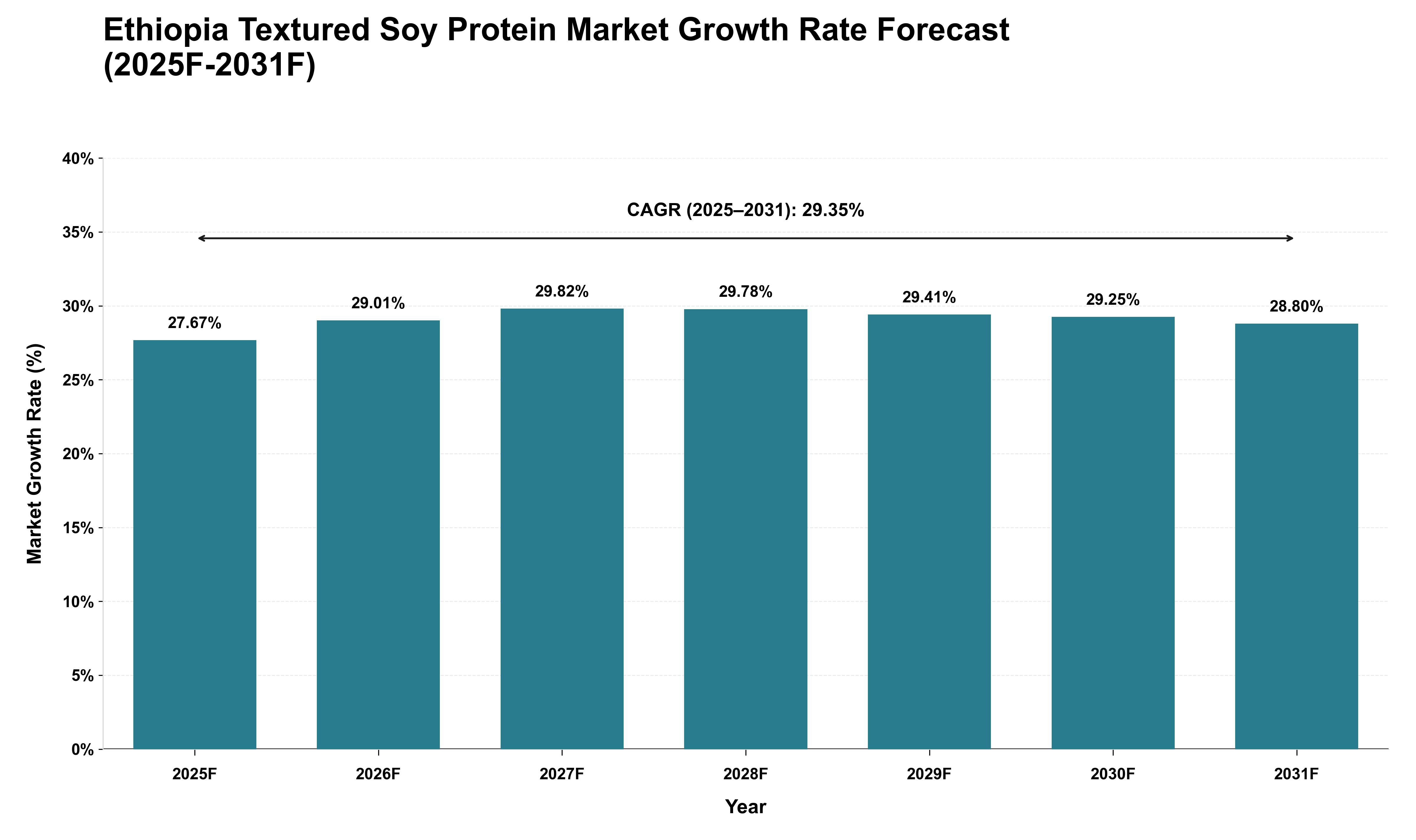 Ethiopia Textured Soy Protein Market Growth Rate Analysis (2025 - 2031)