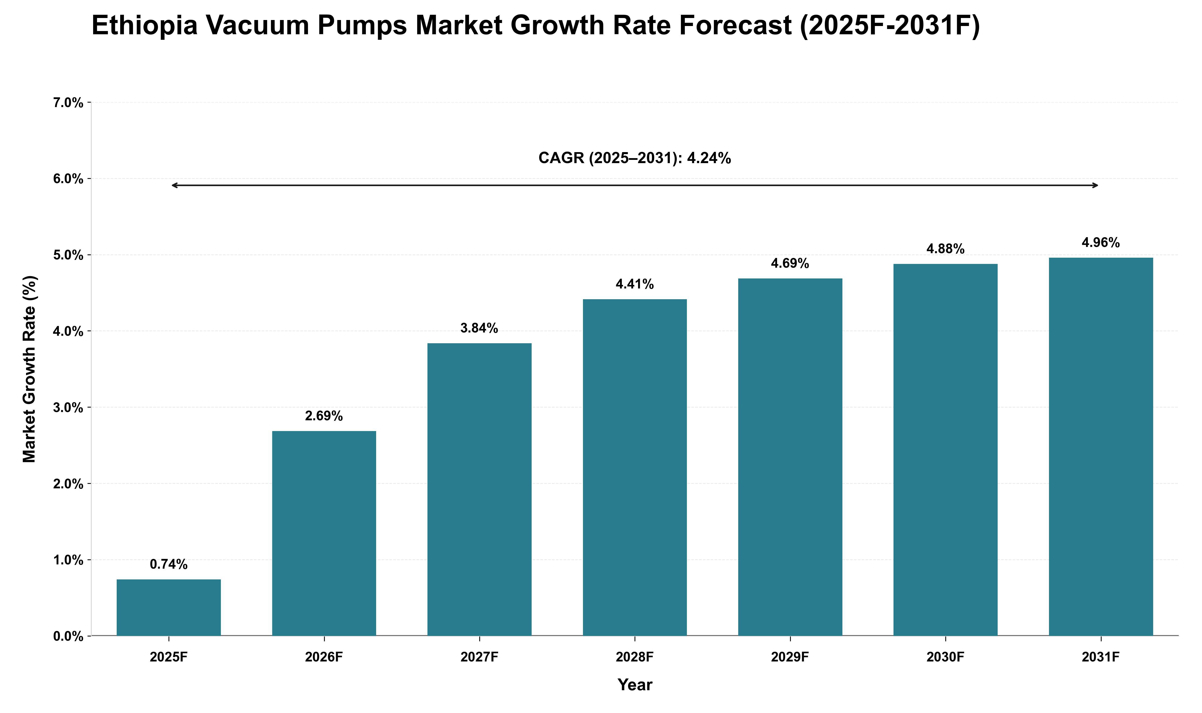Ethiopia Vacuum Pumps Market Growth Rate Analysis (2025 - 2031)