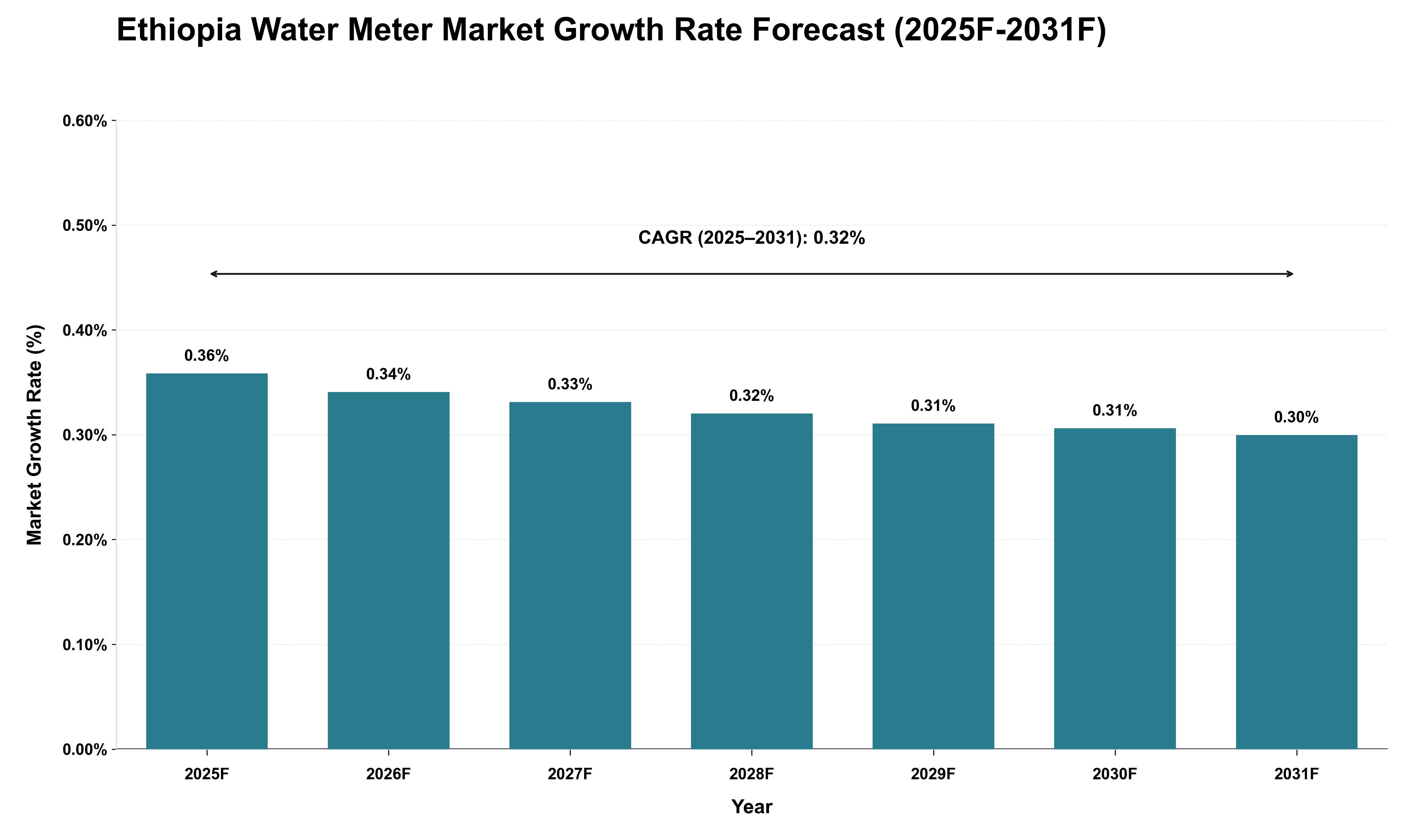 Ethiopia Water Meter Market Growth Rate Analysis (2025 - 2031)
