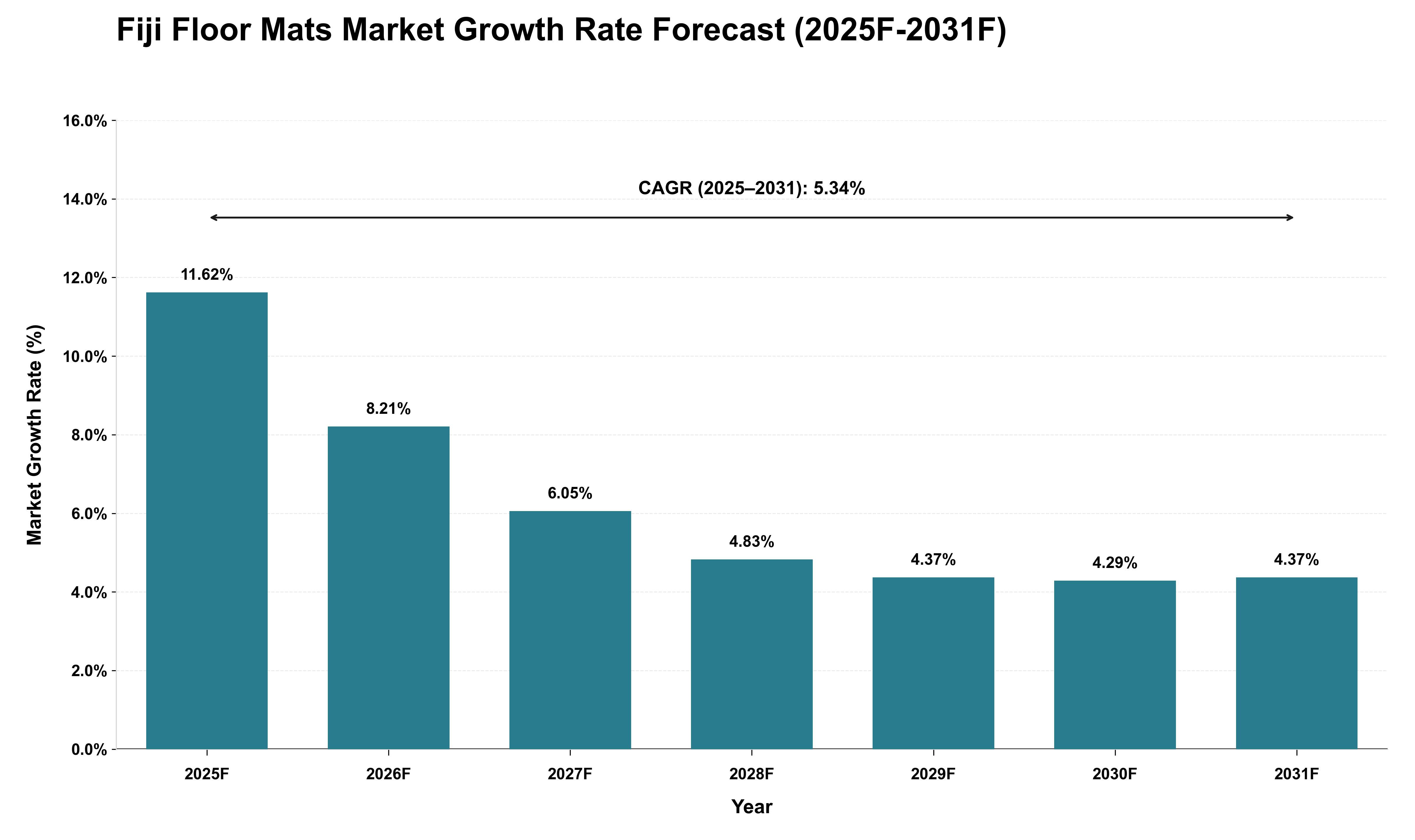 Fiji Floor Mats Market Growth Rate Analysis (2025 - 2031)