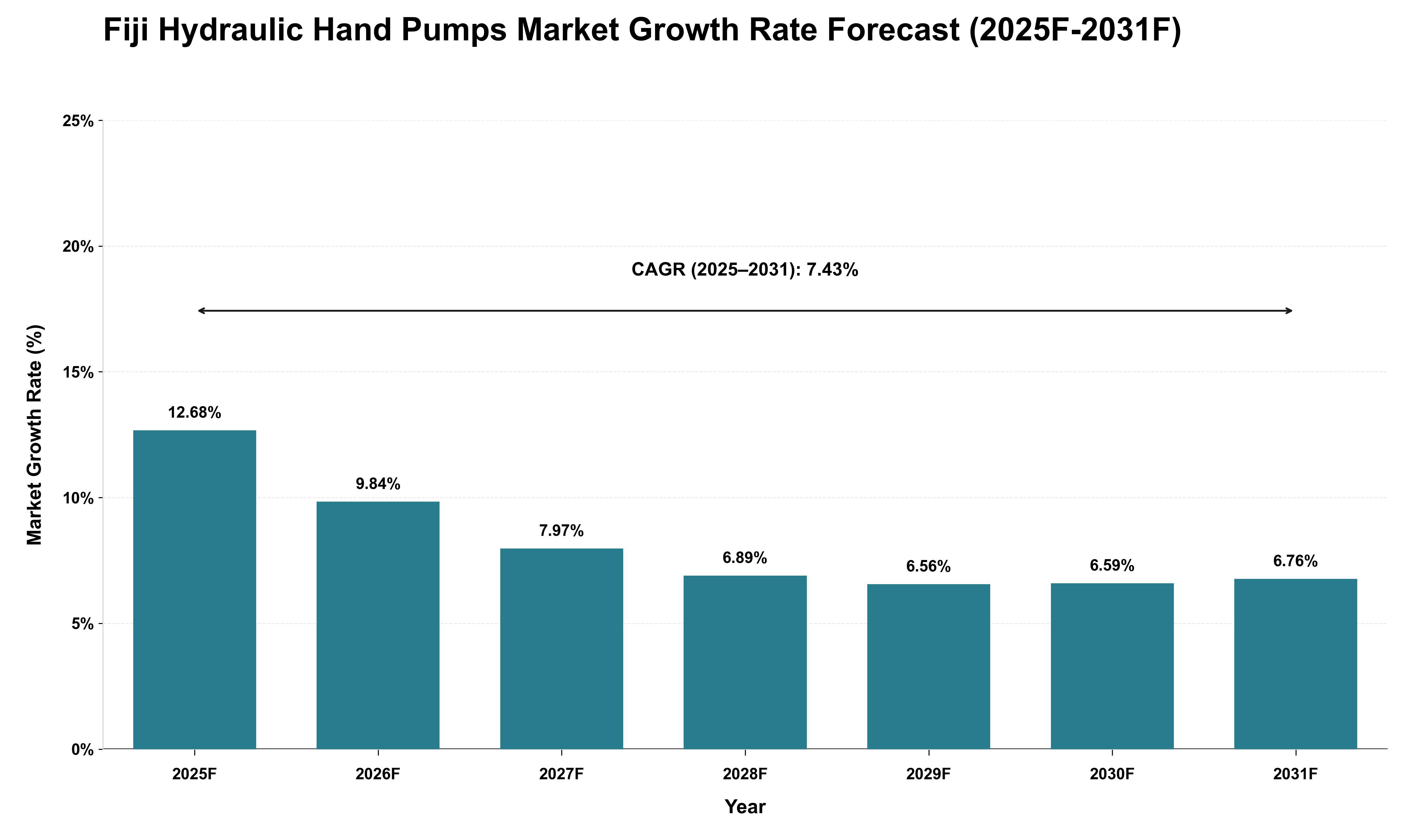 Fiji Hydraulic Hand Pumps Market Growth Rate Analysis (2025 - 2031)