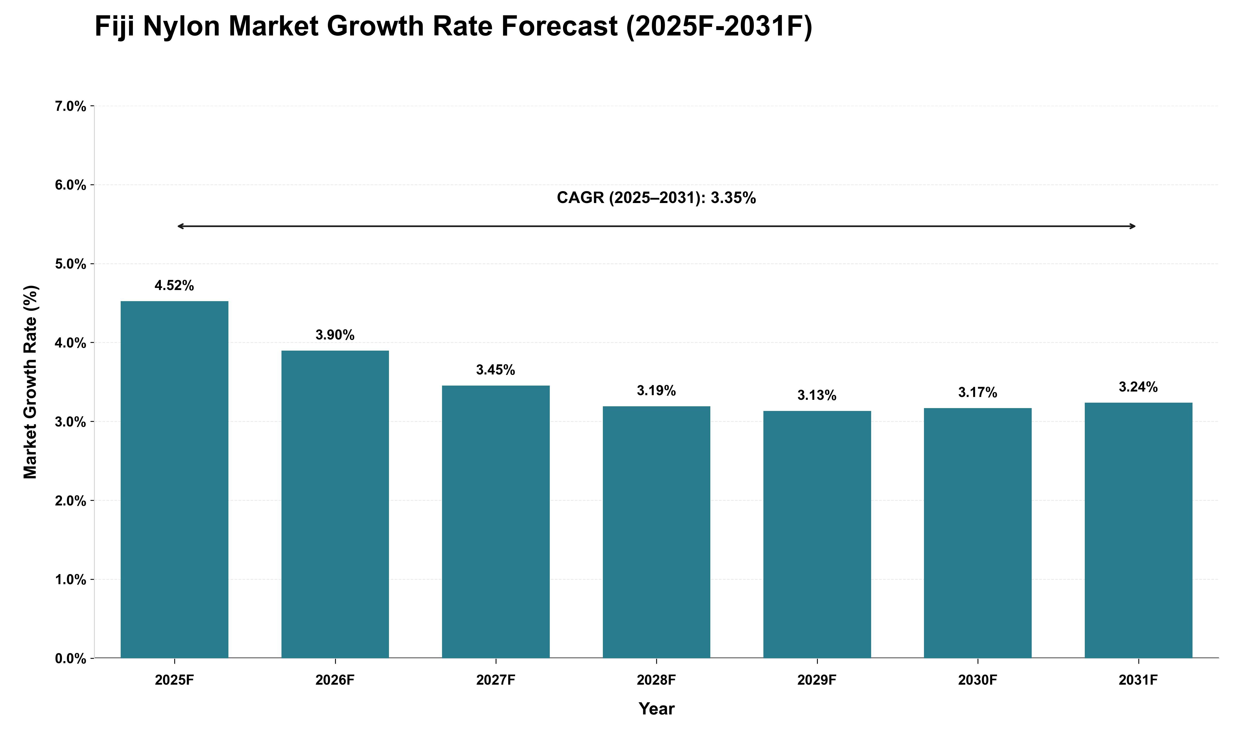 Fiji Nylon Market Growth Rate Analysis (2025 - 2031)