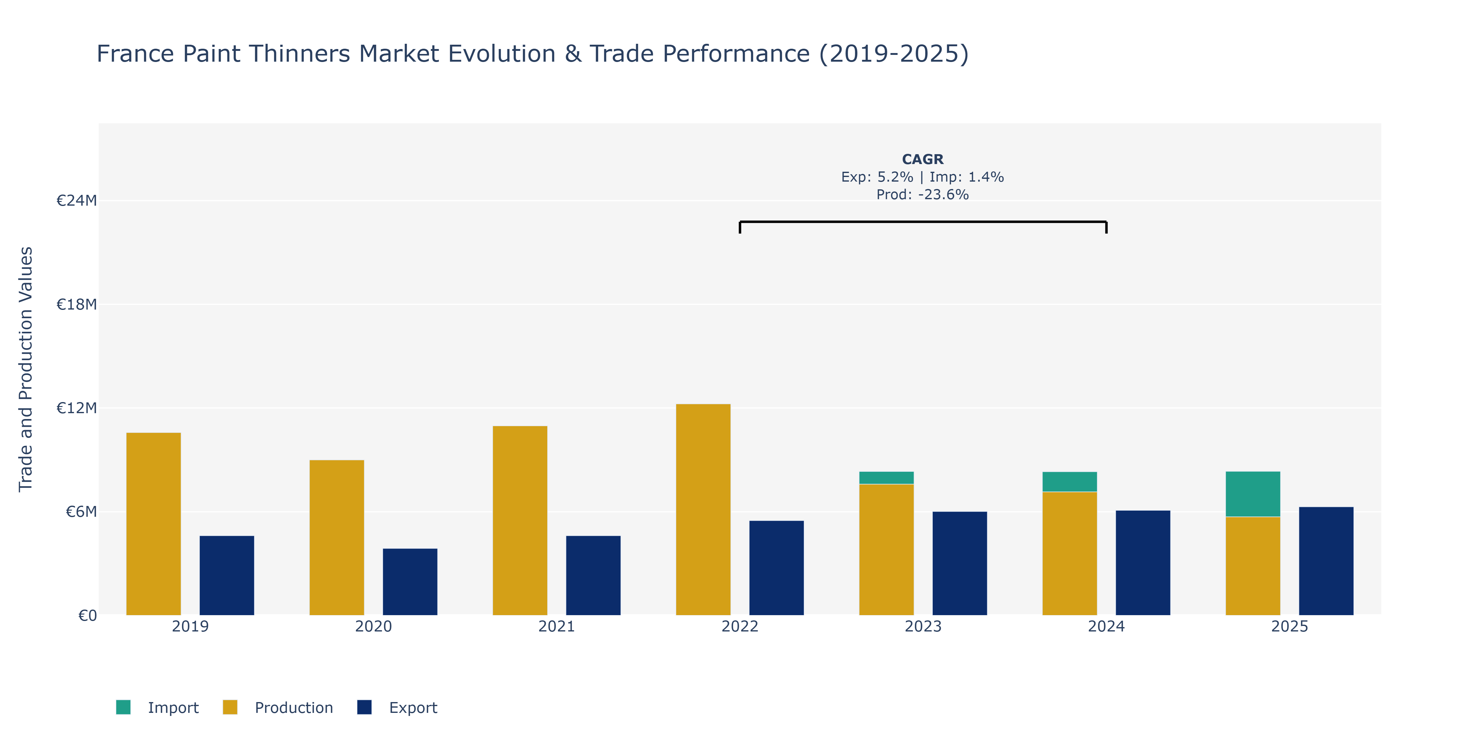 France Paint Thinners Market: Production & Trade Performance (2019-2025)