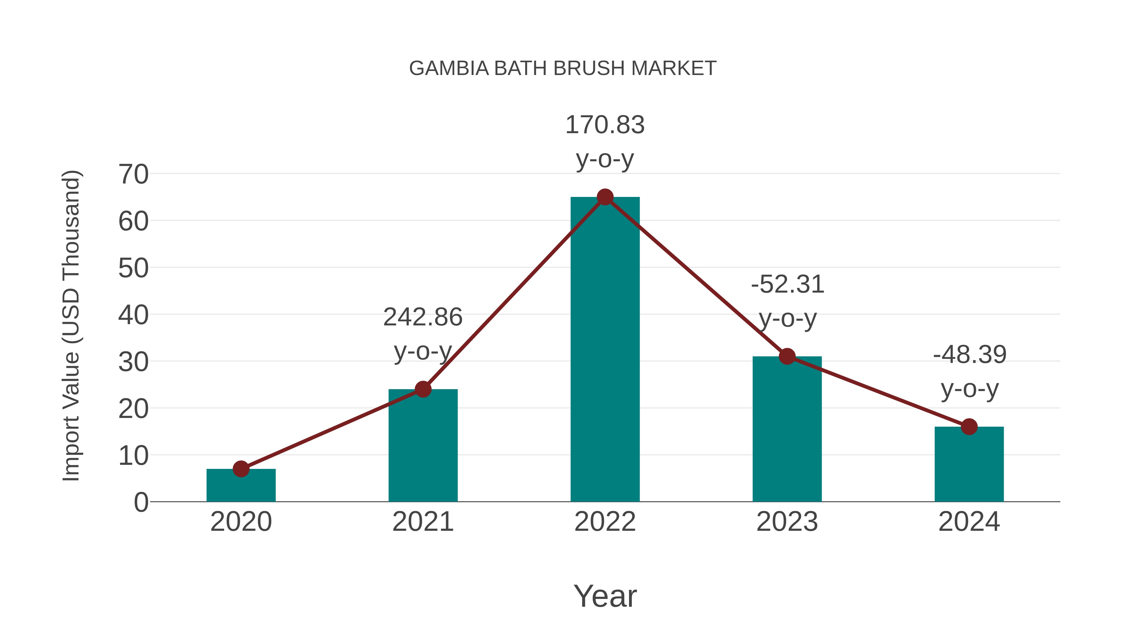 Gambia Bath Brush Market: Import Trend Analysis