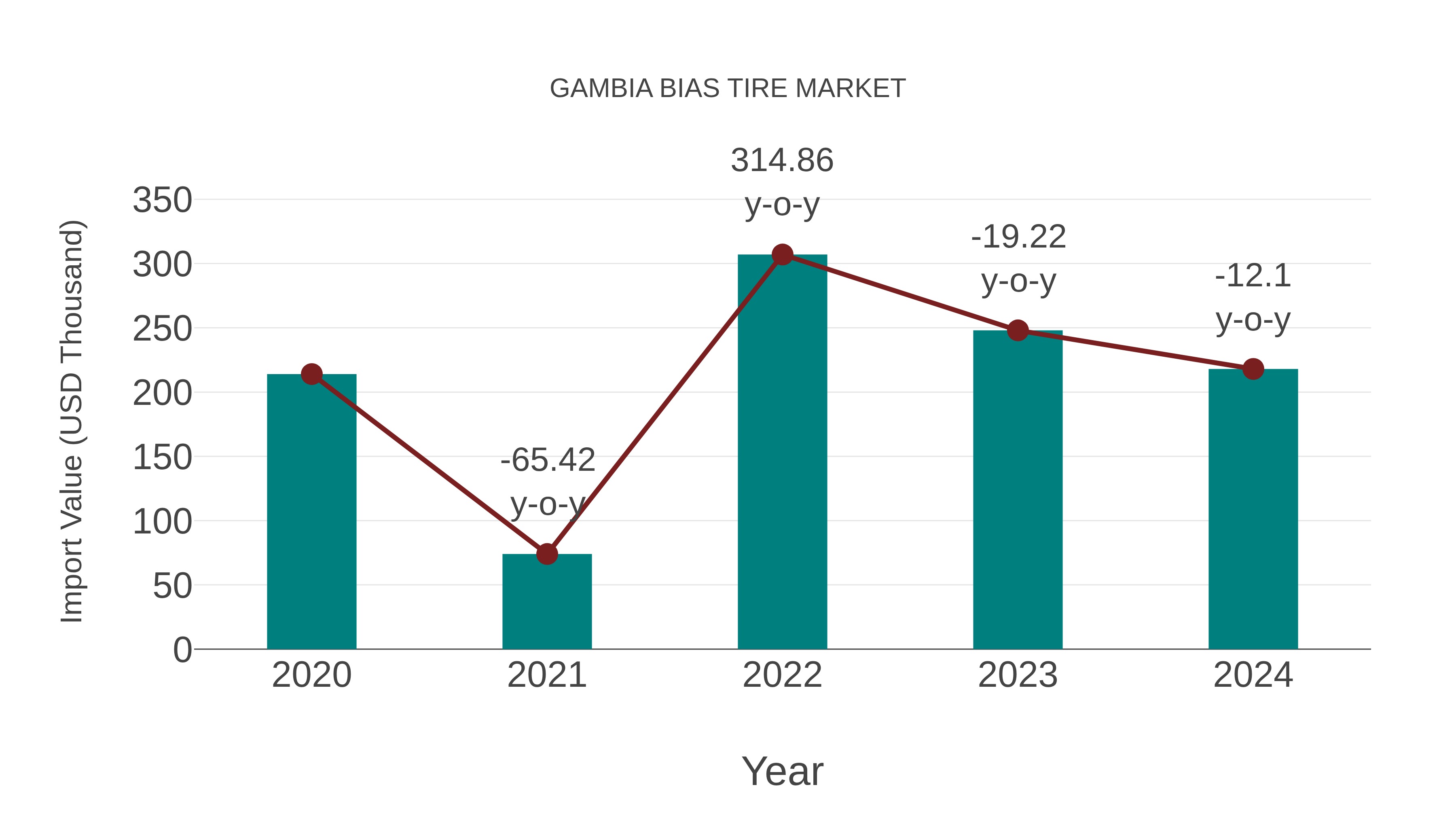  Gambia Bias Tire Market: Import Trend Analysis