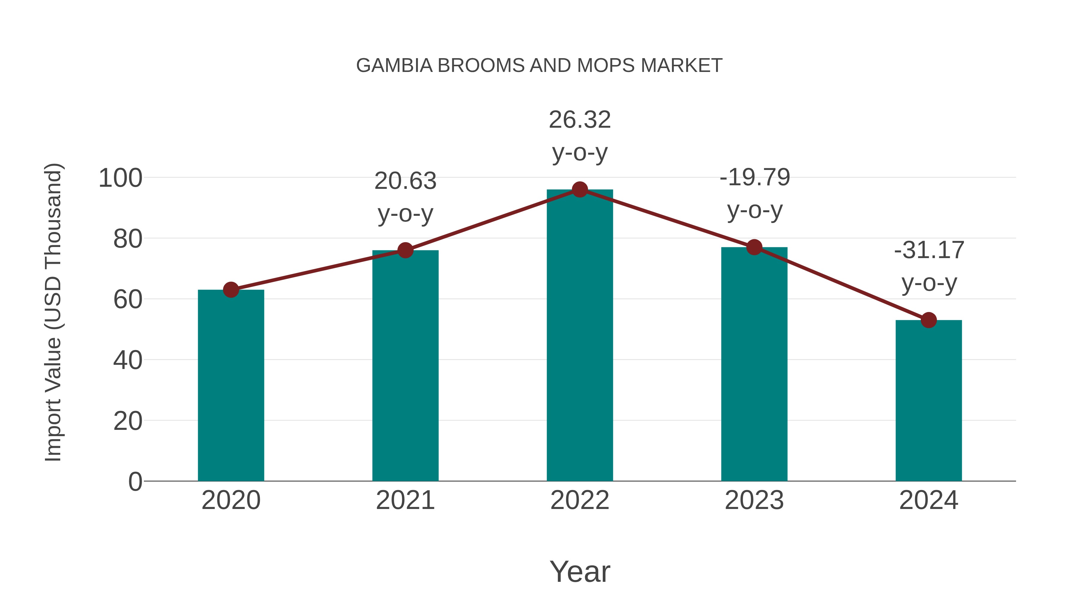  Gambia Brooms and Mops Market: Import Trend Analysis