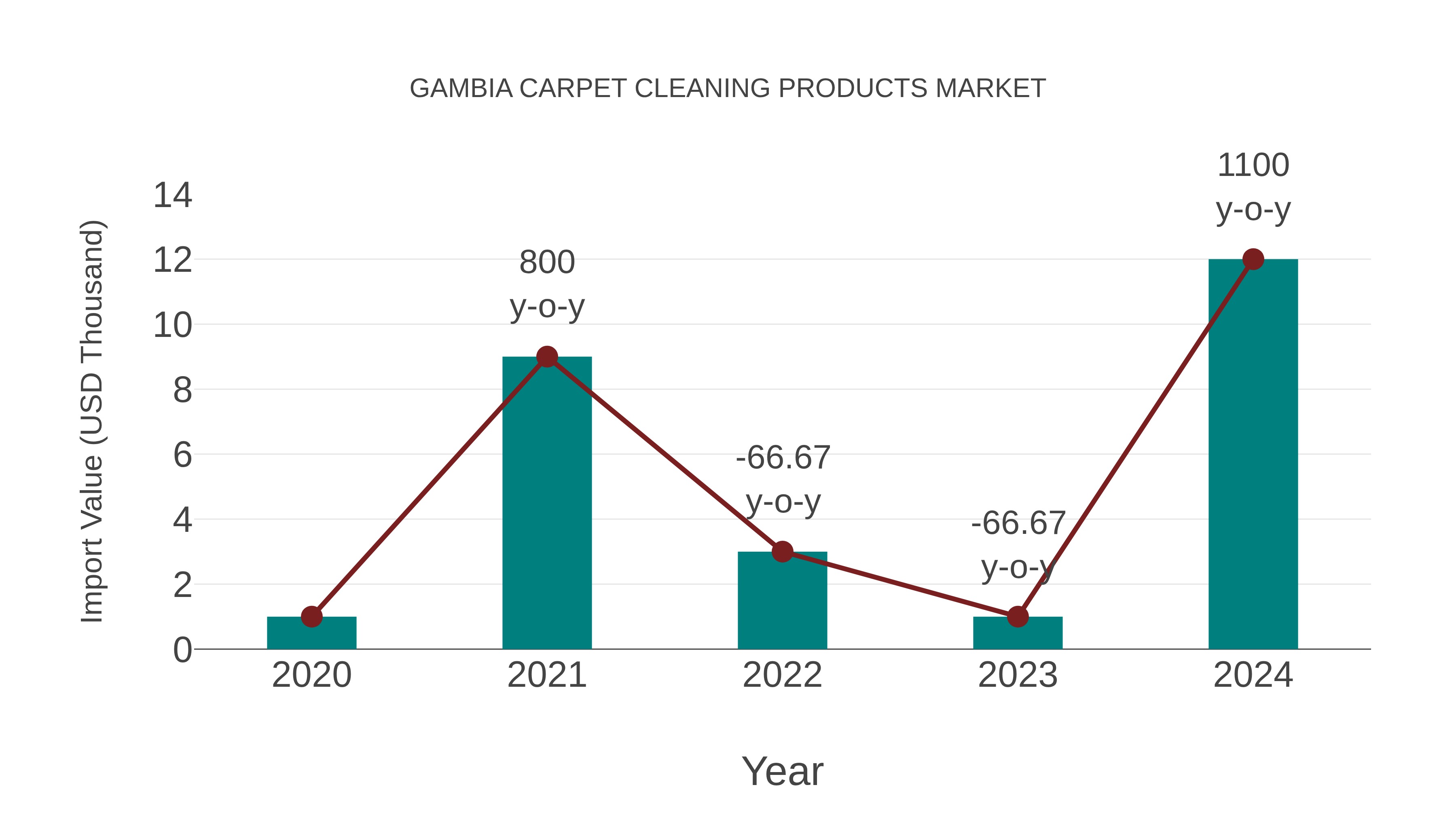 Gambia Carpet Cleaning Products Market: Import Trend Analysis