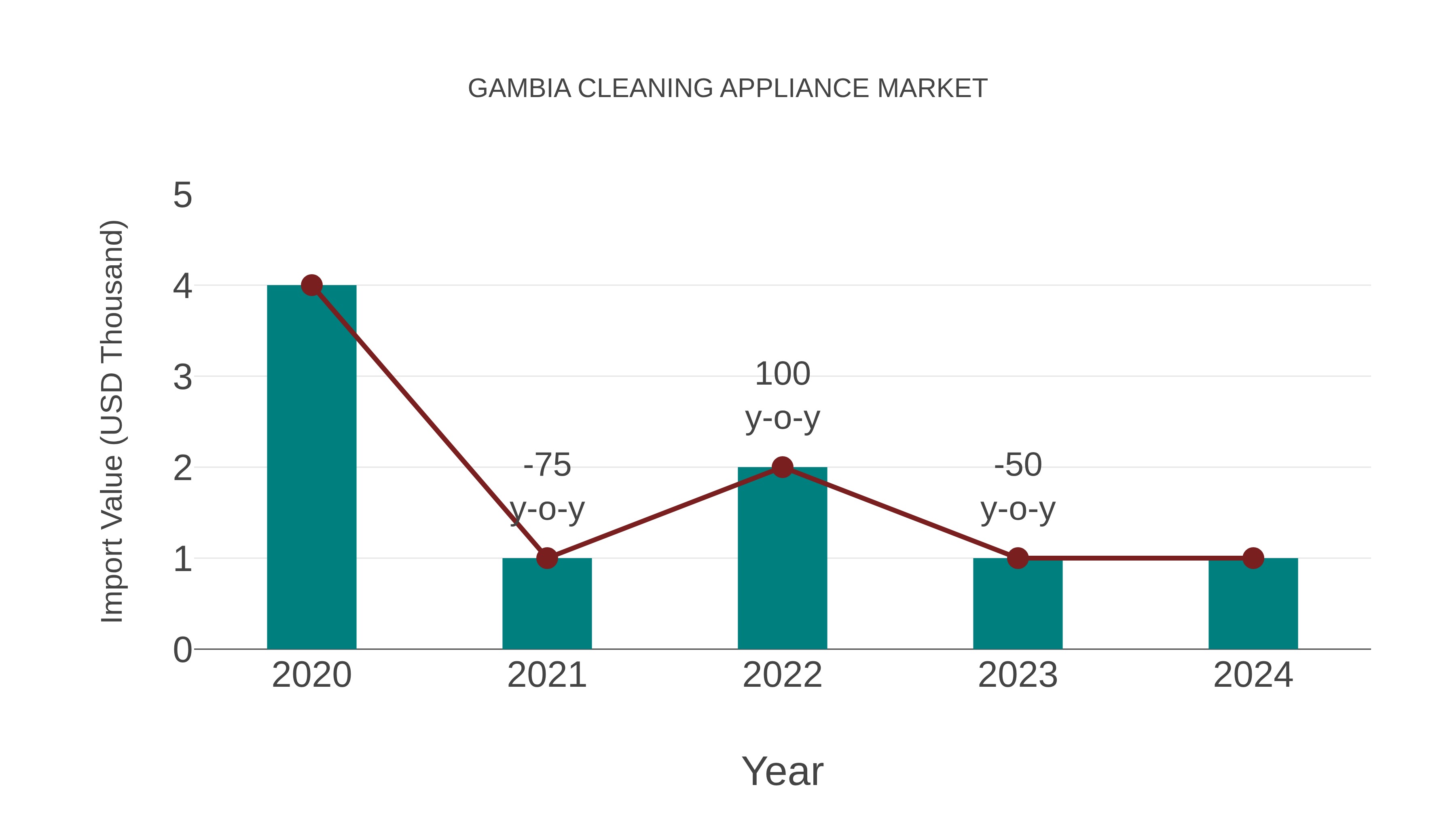  Gambia Cleaning Appliance Market: Import Trend Analysis