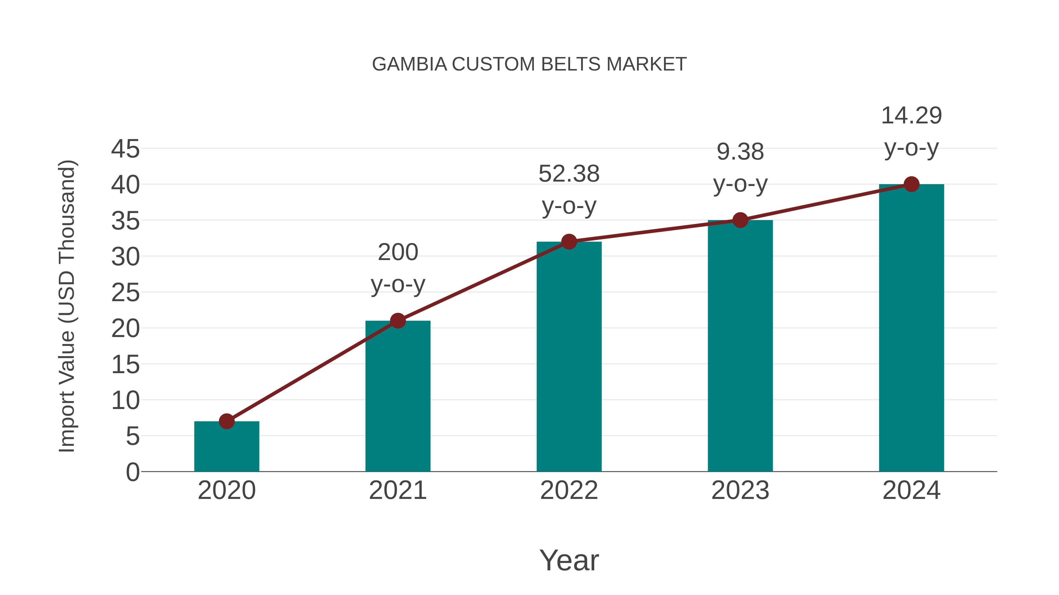  Gambia Custom Belts Market: Import Trend Analysis