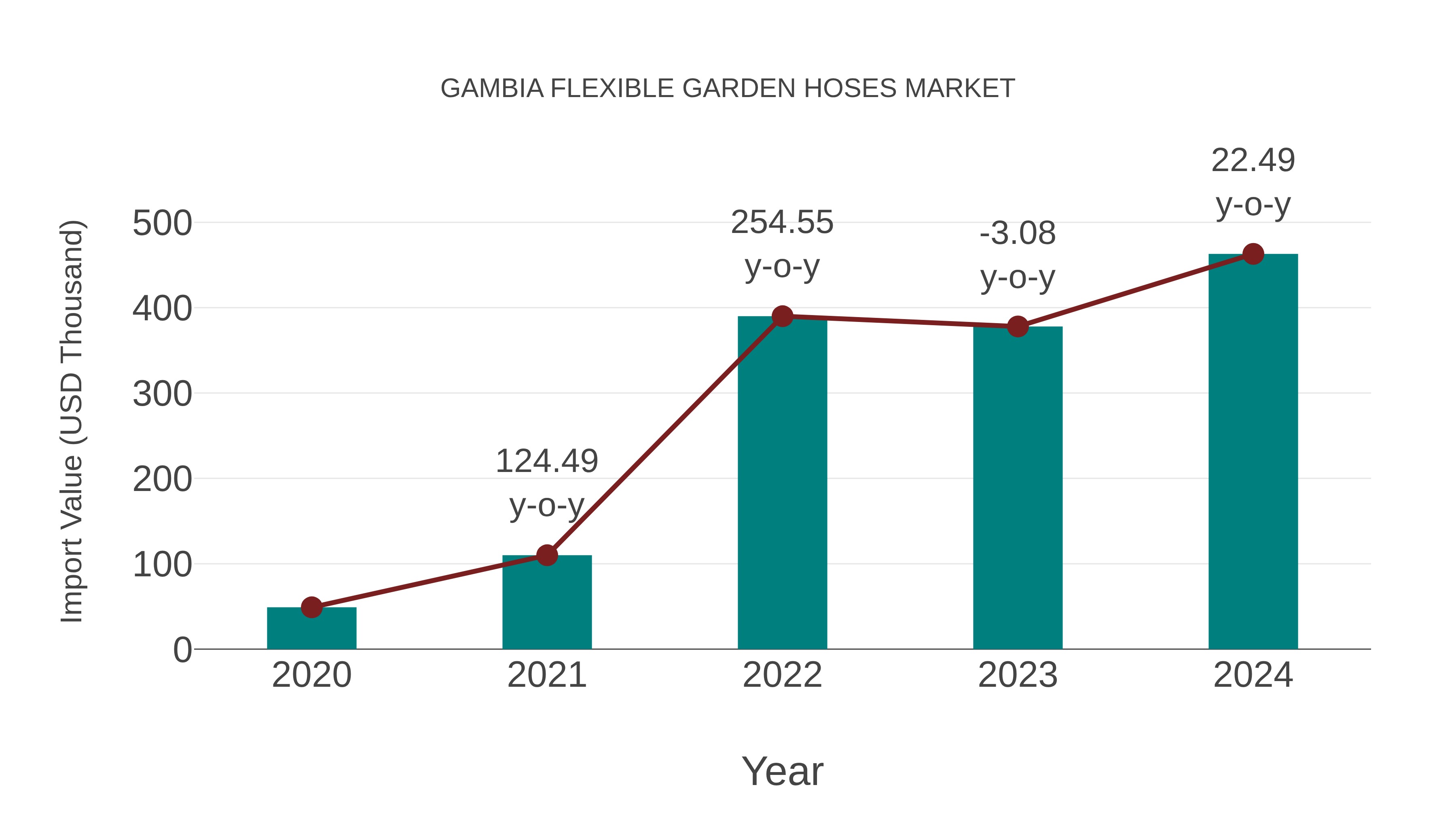 Gambia Flexible Garden Hoses Market: Import Trend Analysis