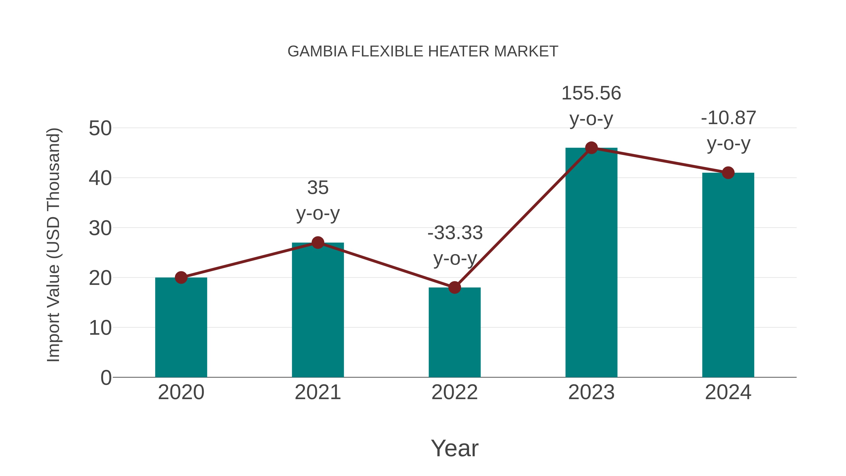  Gambia Flexible Heater Market: Import Trend Analysis