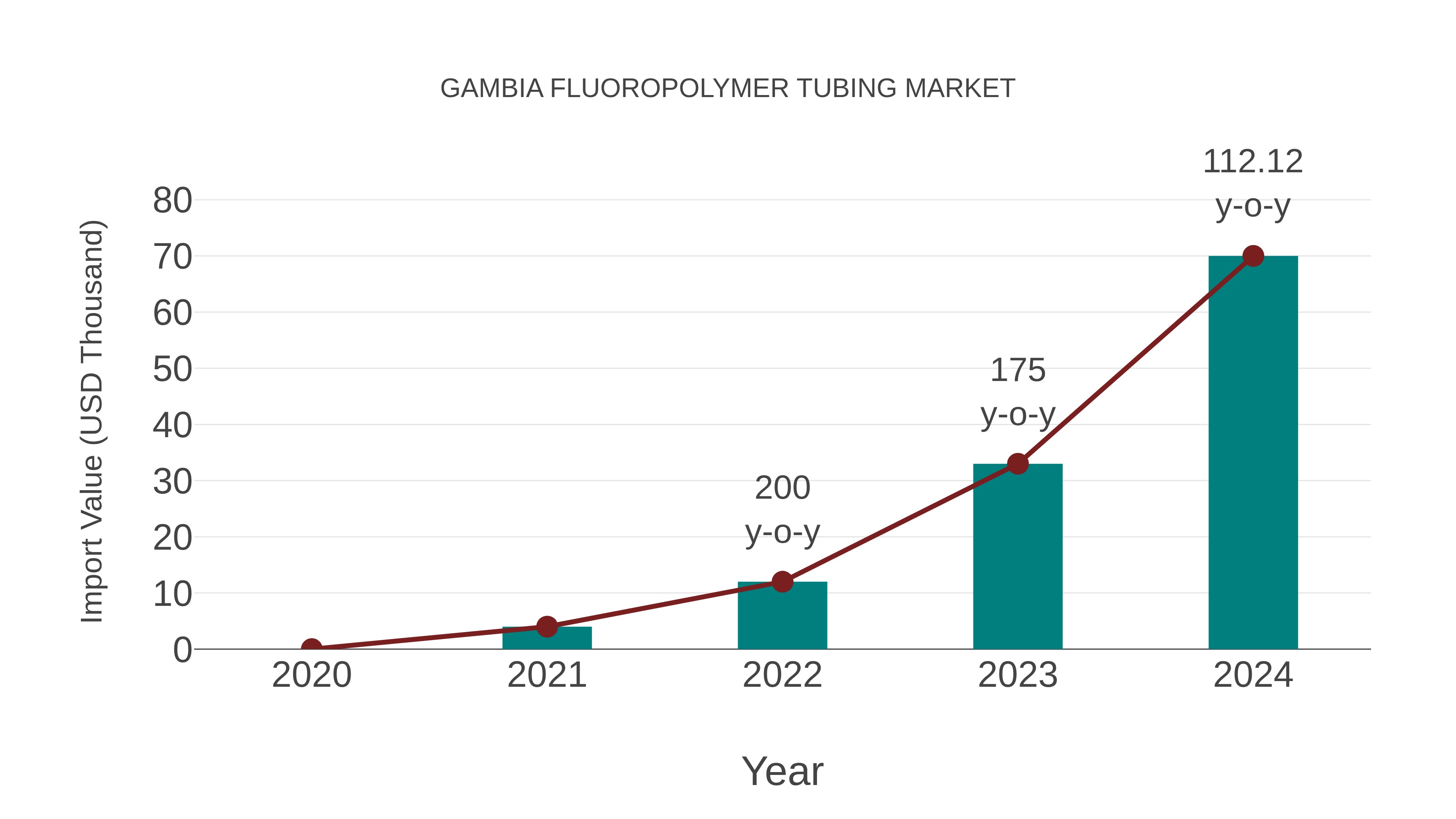 Gambia Fluoropolymer Tubing Market: Import Trend Analysis