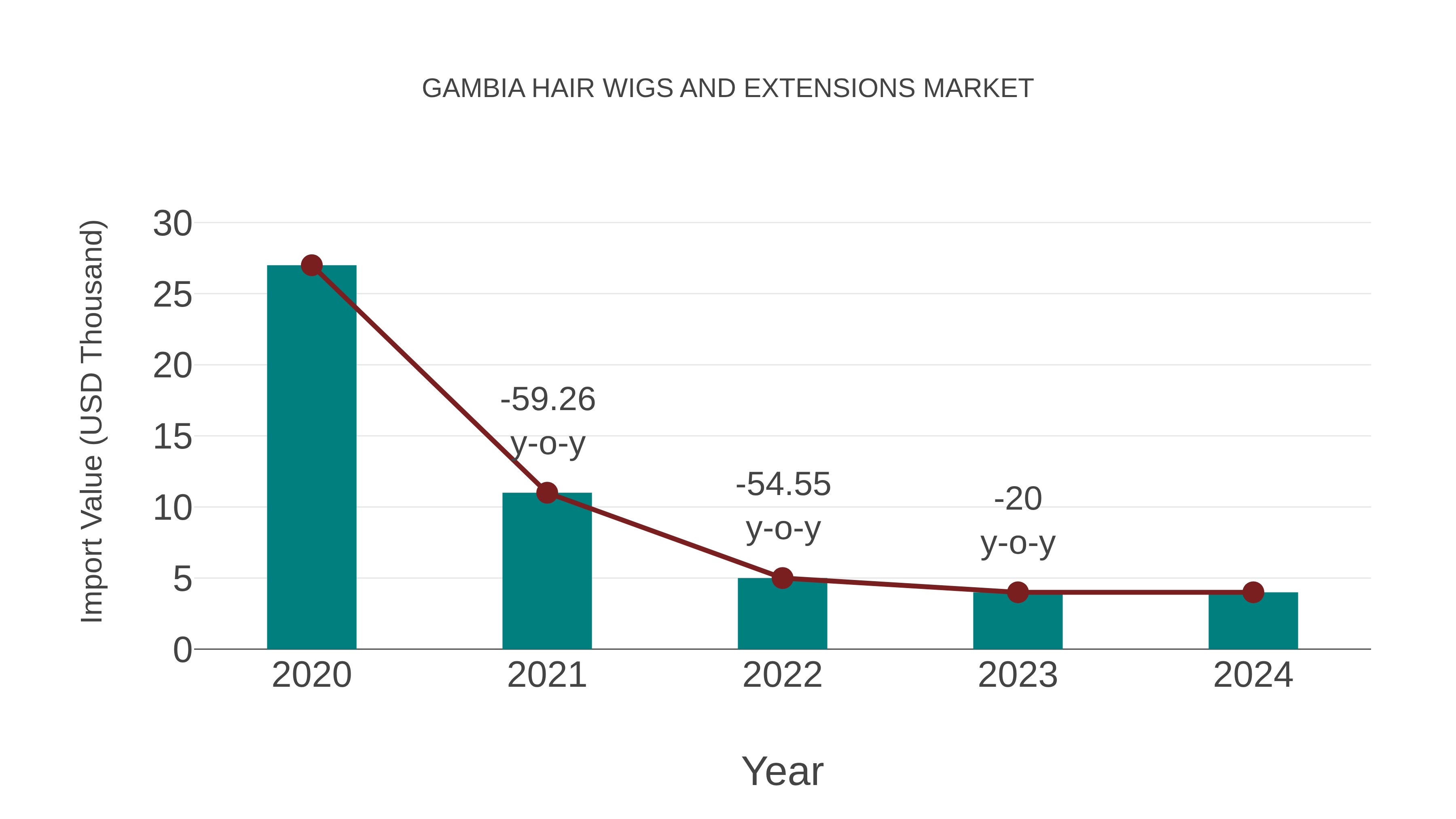  Gambia Hair Wigs and Extensions Market: Import Trend Analysis