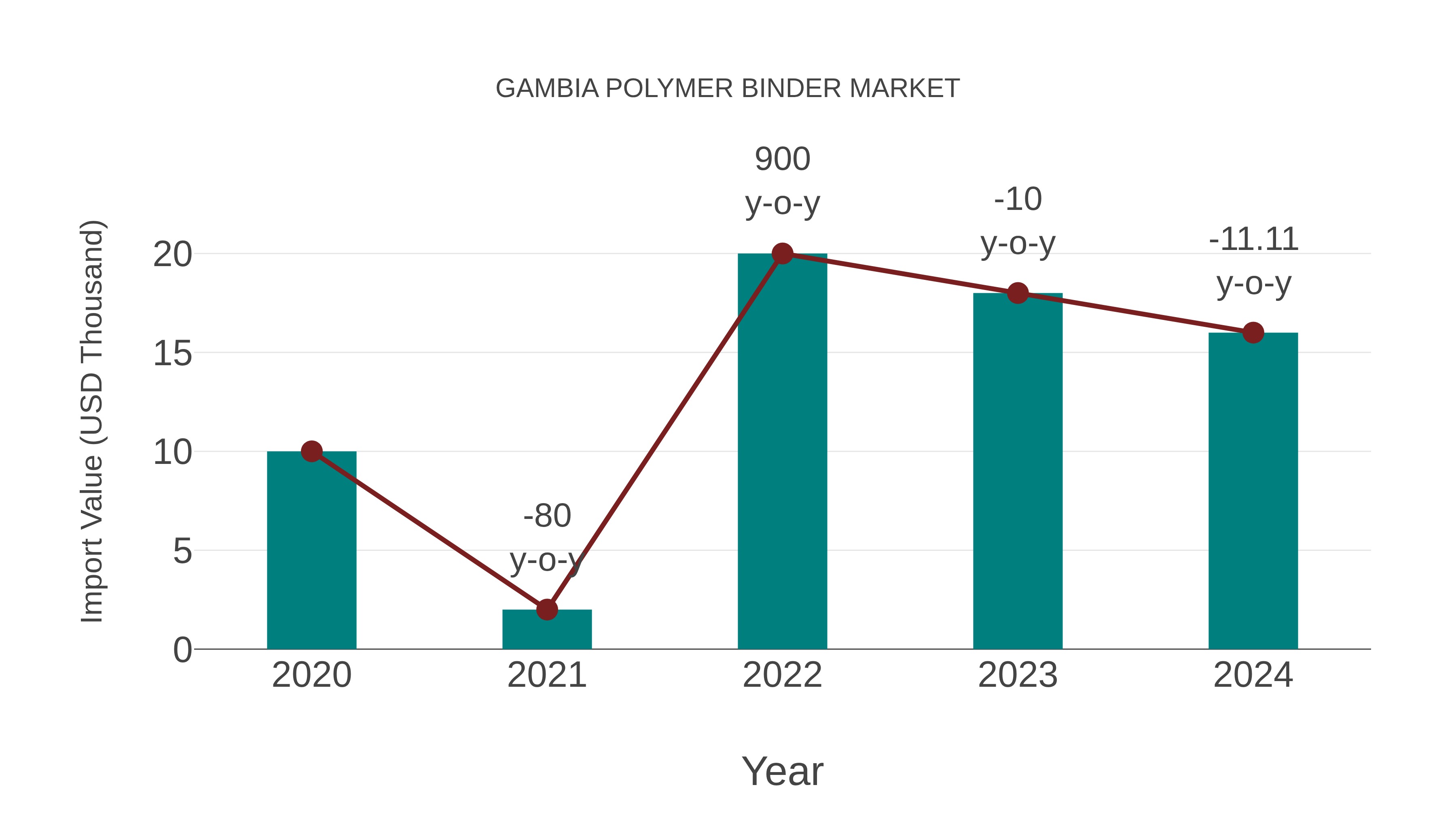 Gambia Polymer Binder Market: Import Trend Analysis