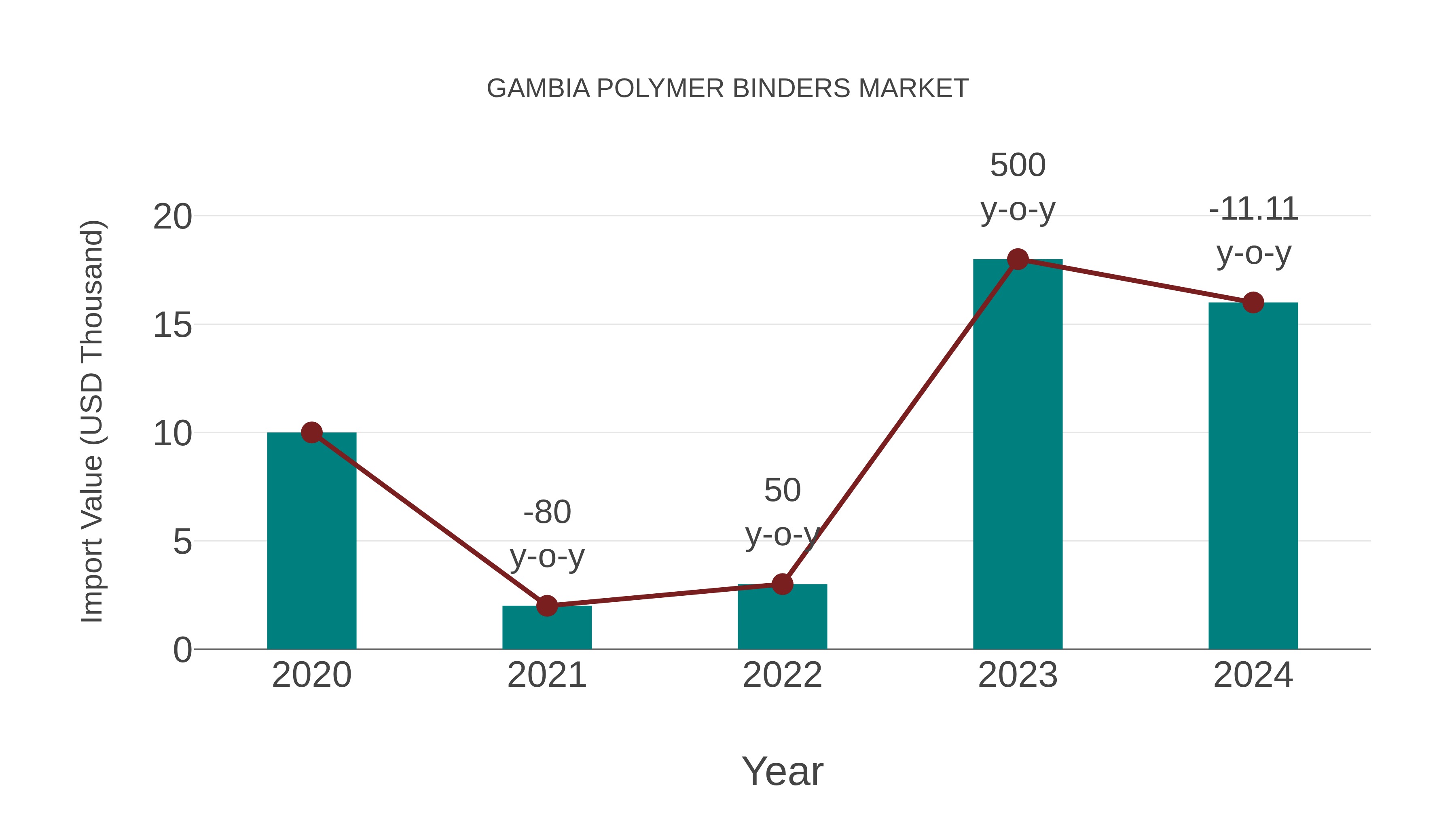  Gambia Polymer Binders Market: Import Trend Analysis