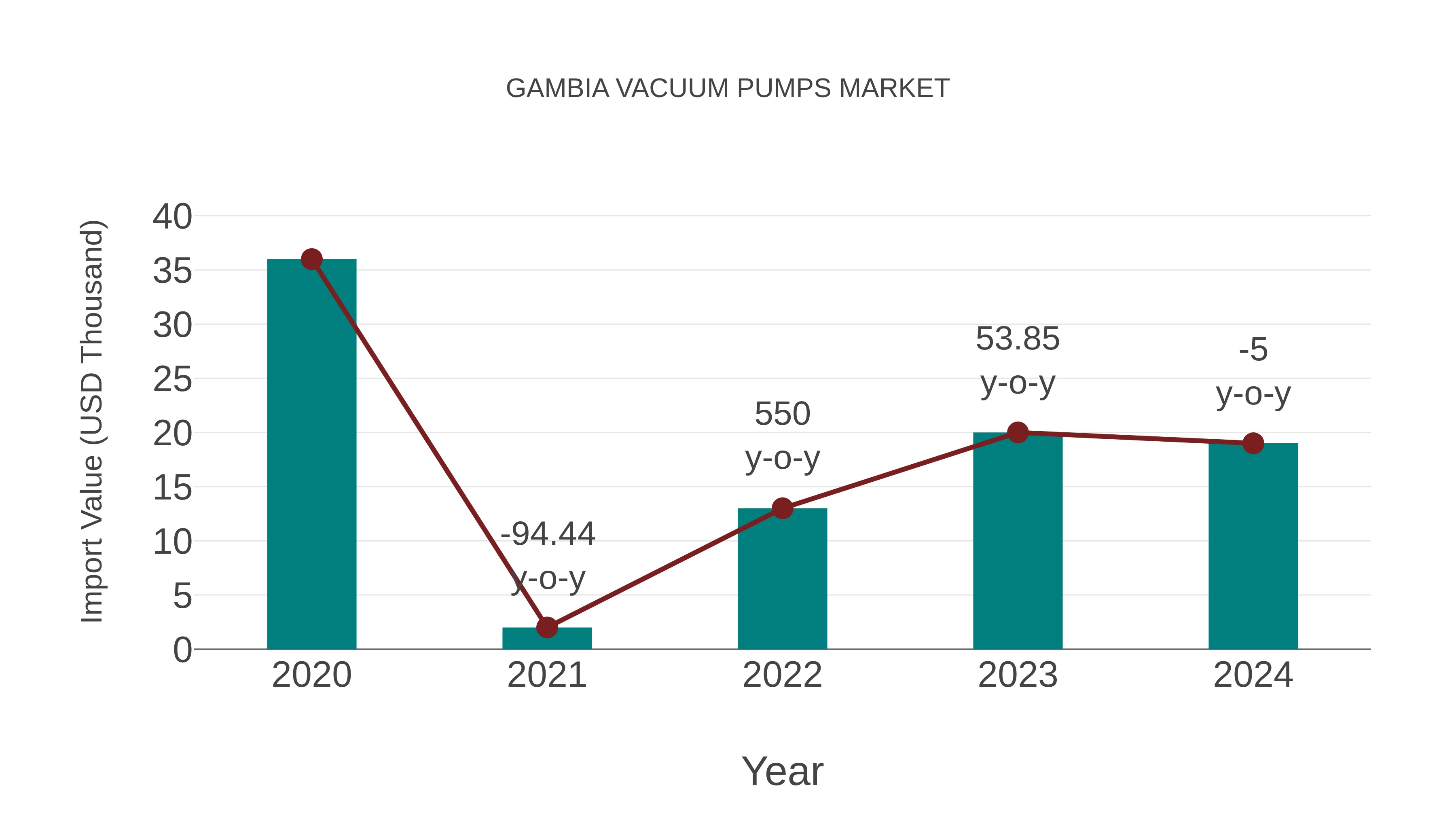  Gambia Vacuum Pumps Market: Import Trend Analysis