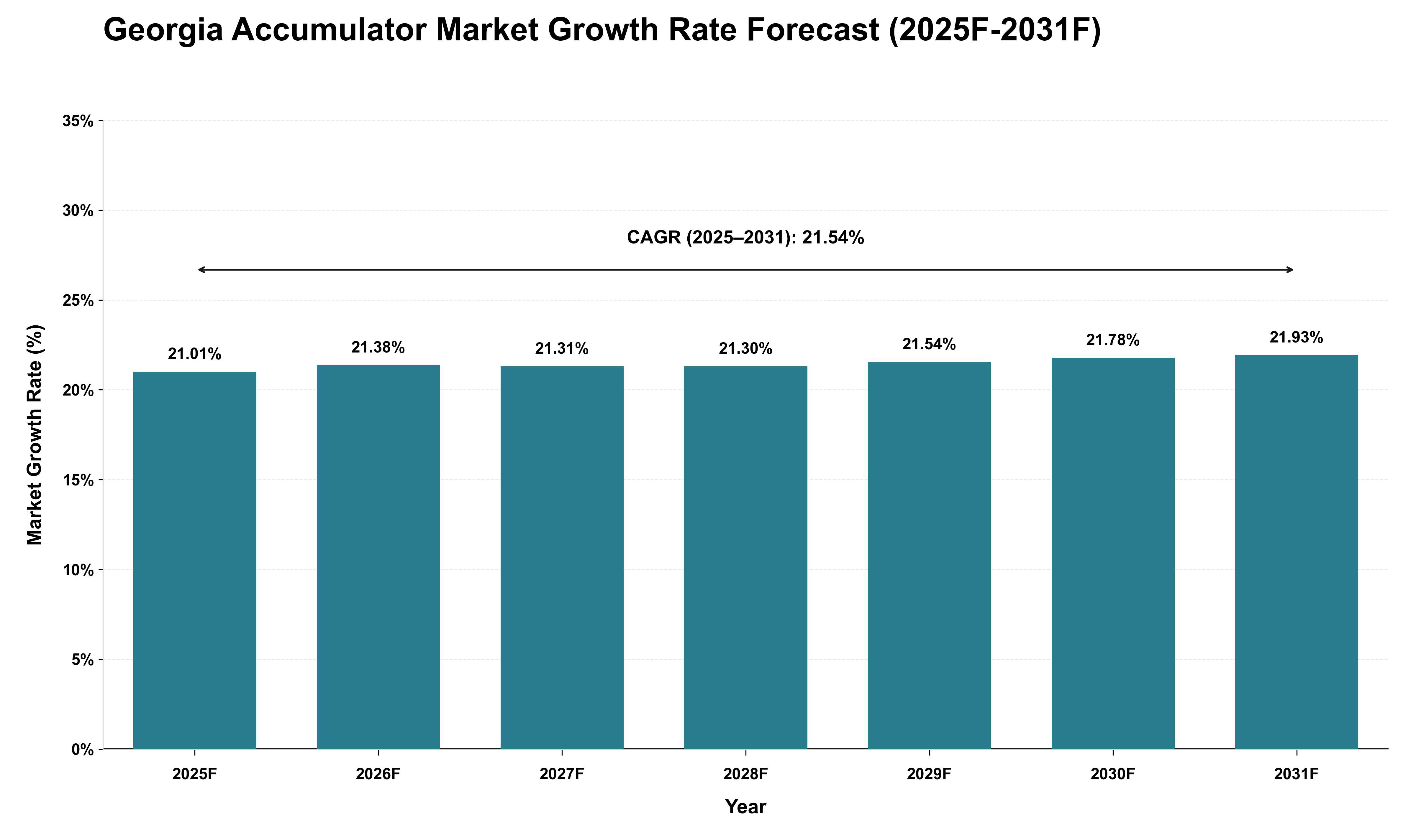 Georgia Accumulator Market Growth Rate Analysis (2025 - 2031)