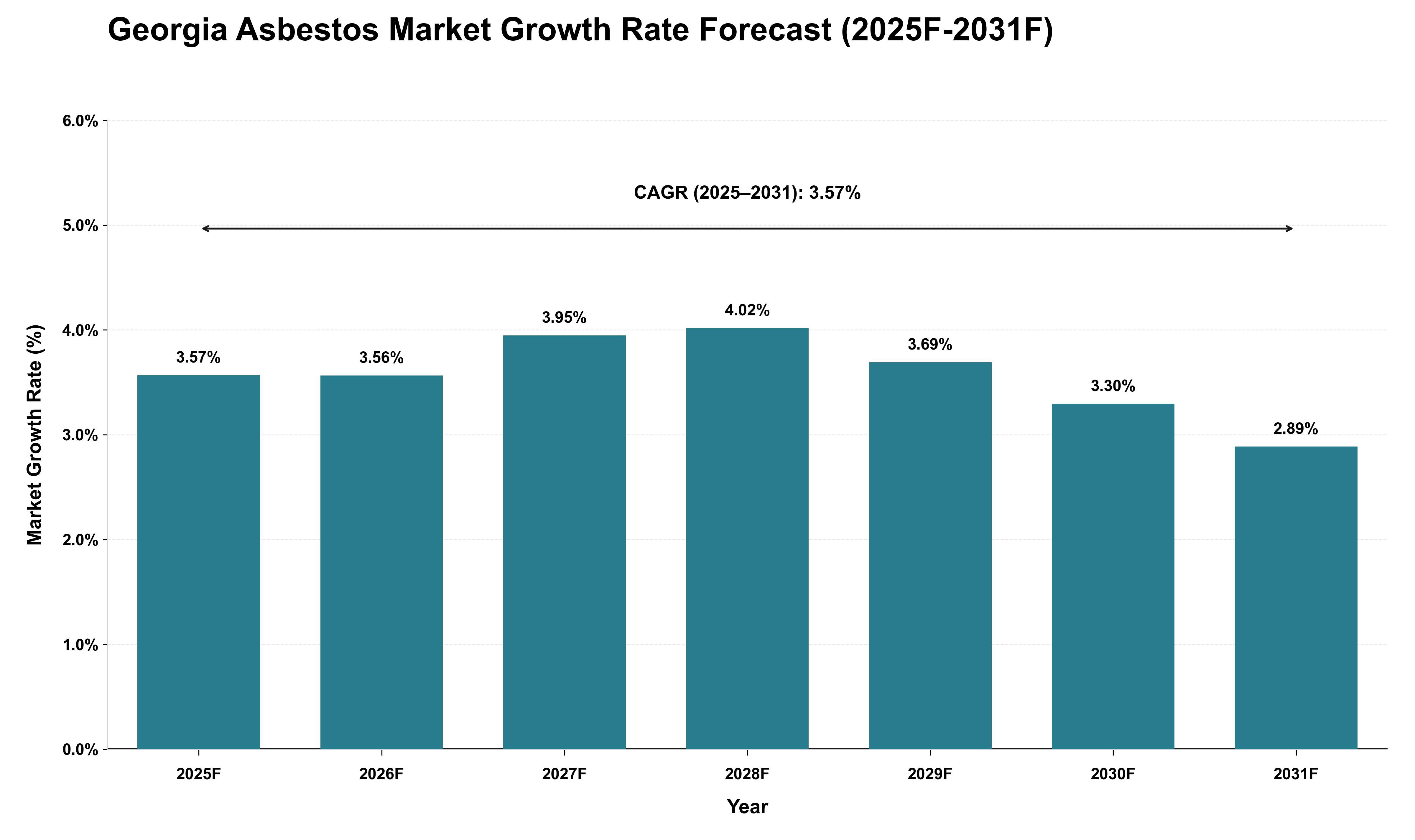 Georgia Asbestos Market Growth Rate Analysis (2025 - 2031)