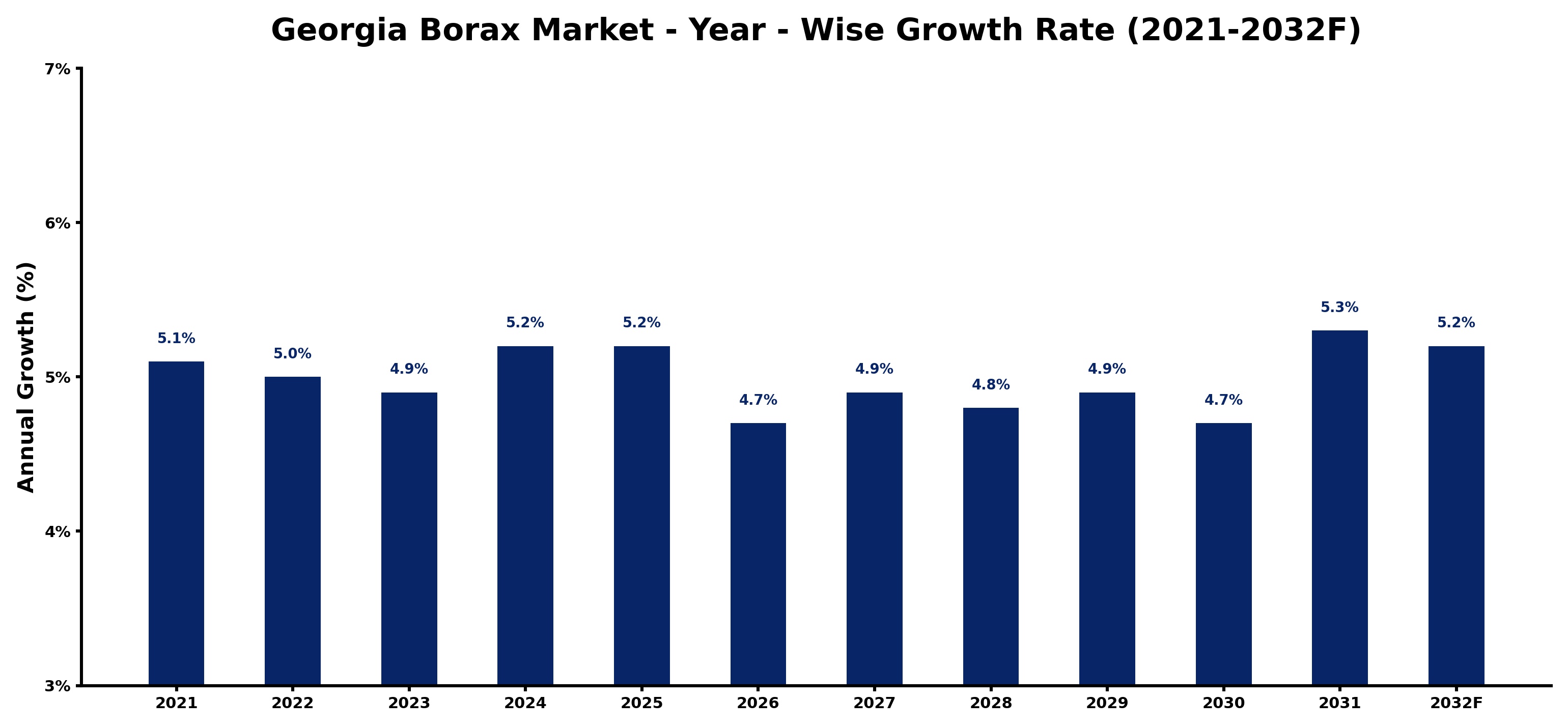 Georgia Borax Market Year-wise Growth Rate and Key Drivers