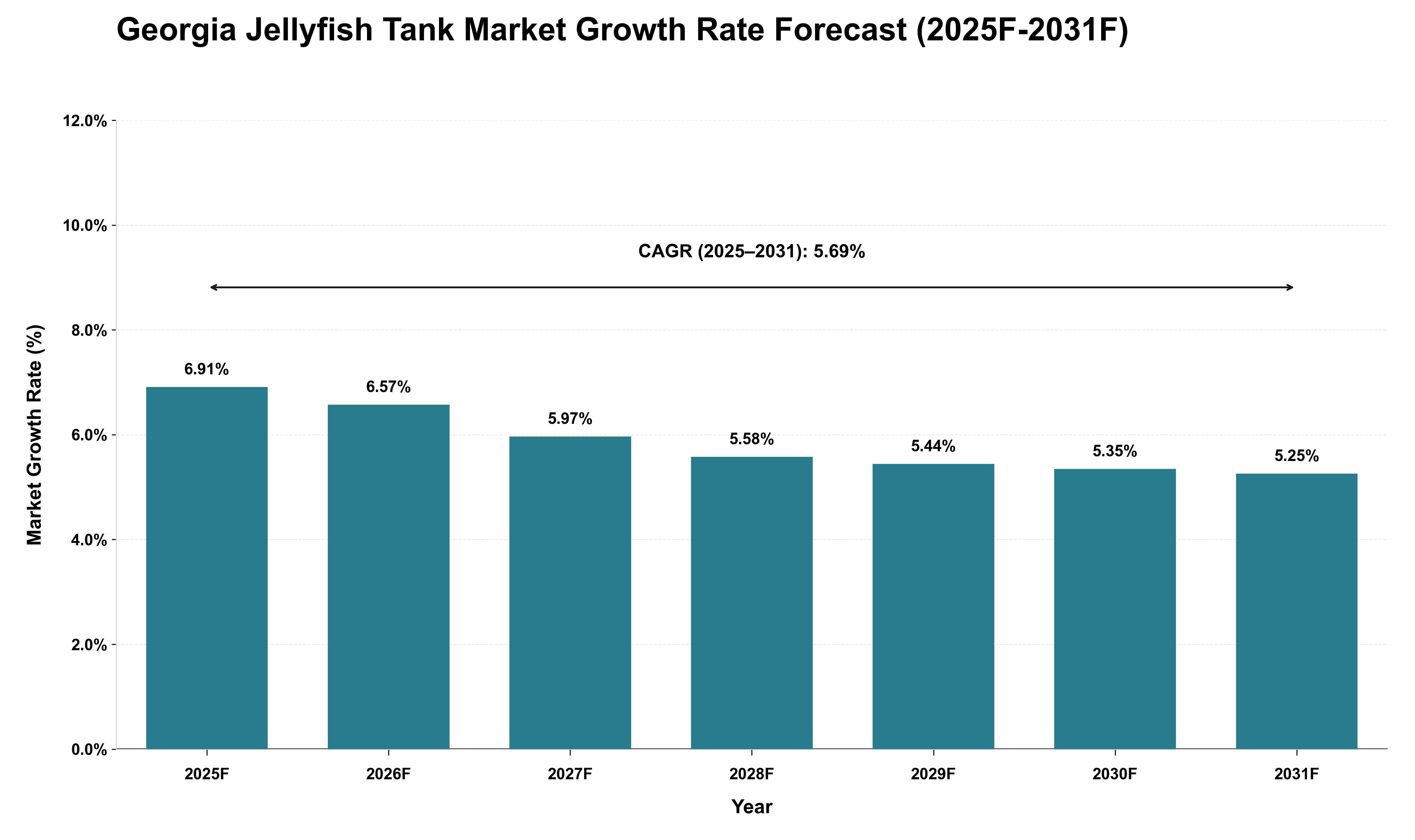 Georgia Jellyfish Tank Market Growth Rate Analysis (2025 - 2031)