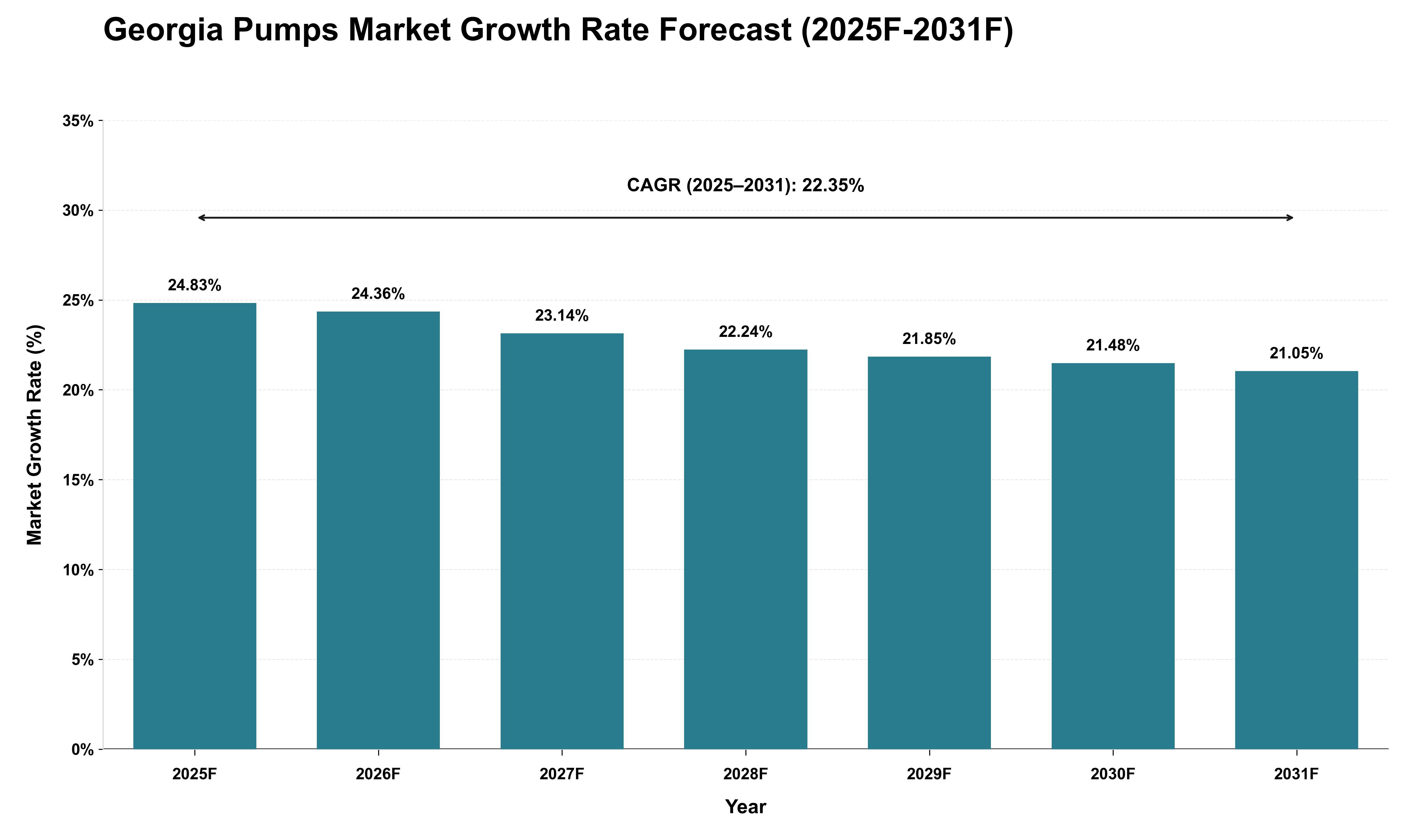 Georgia Pumps Market Growth Rate Analysis (2025 - 2031)
