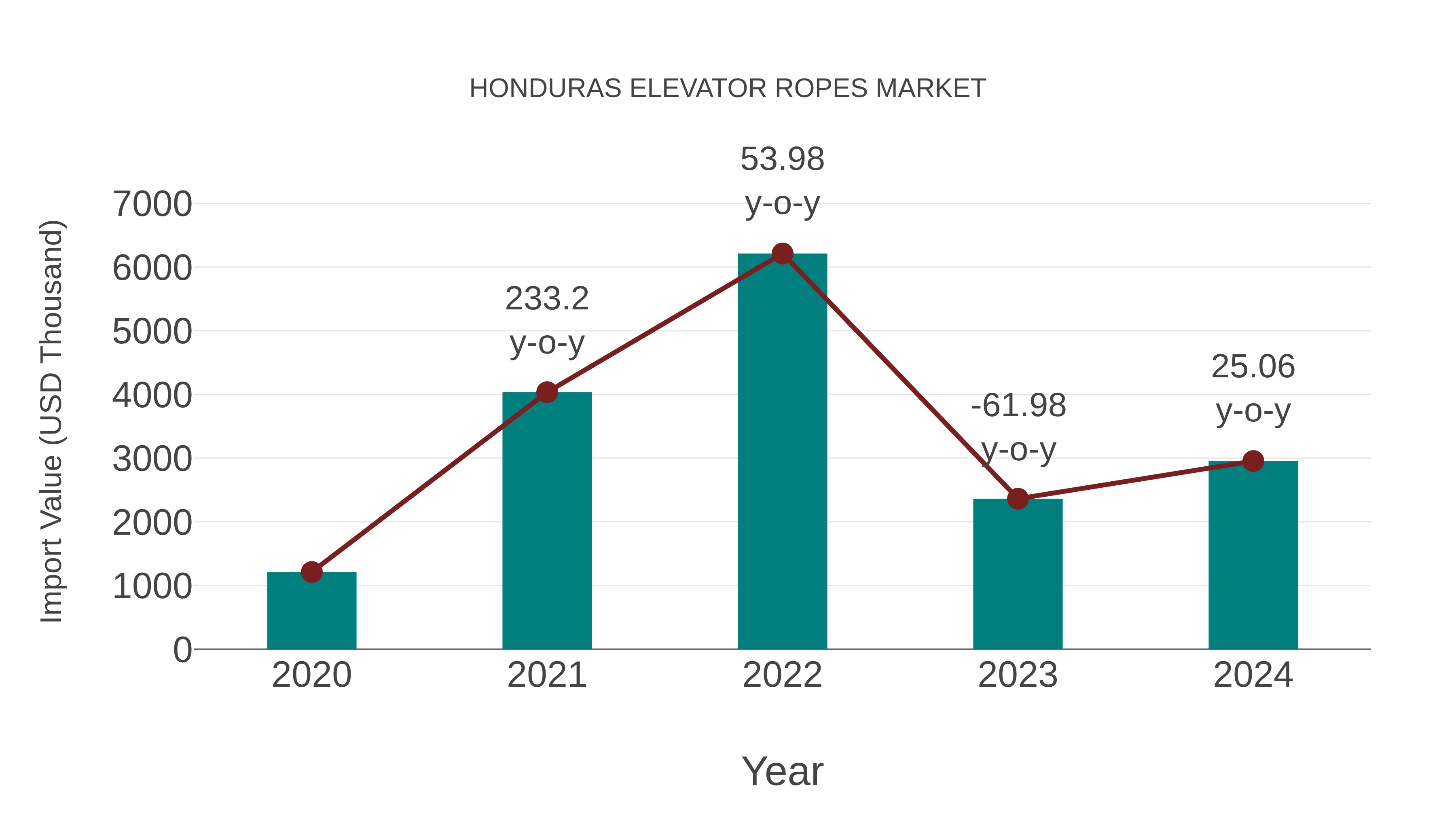  Honduras Elevator Ropes Market: Import Trend Analysis