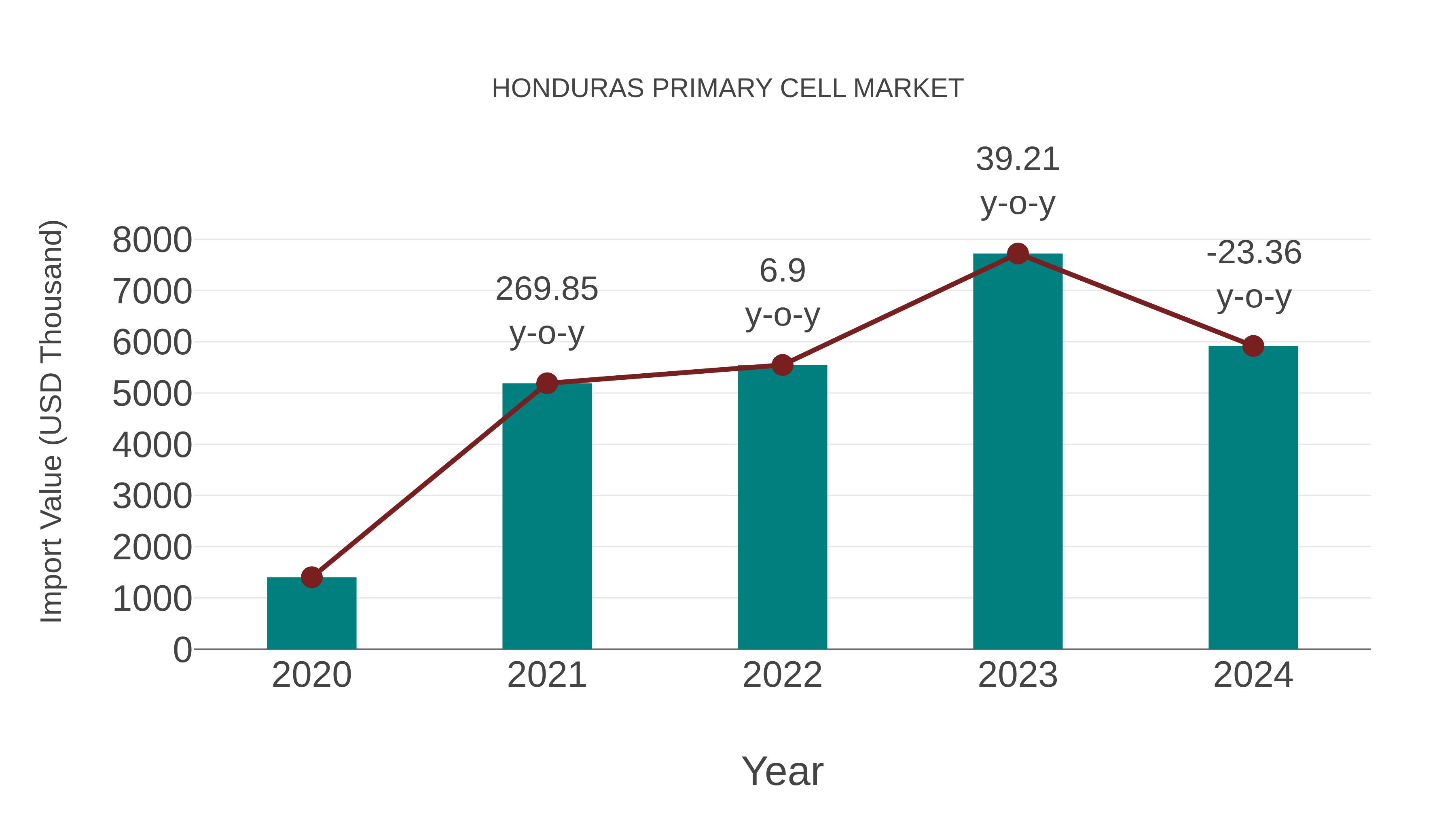  Honduras Primary Cell Market: Import Trend Analysis