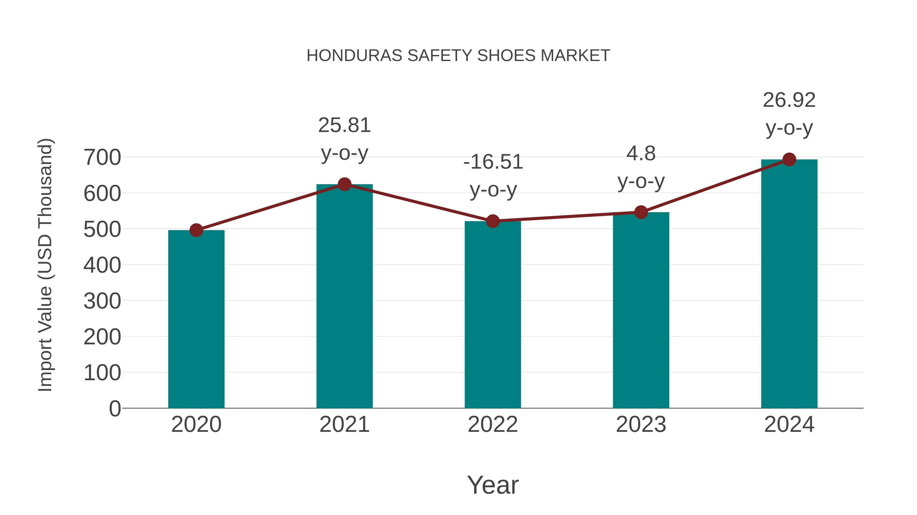  Honduras Safety Shoes Market: Import Trend Analysis