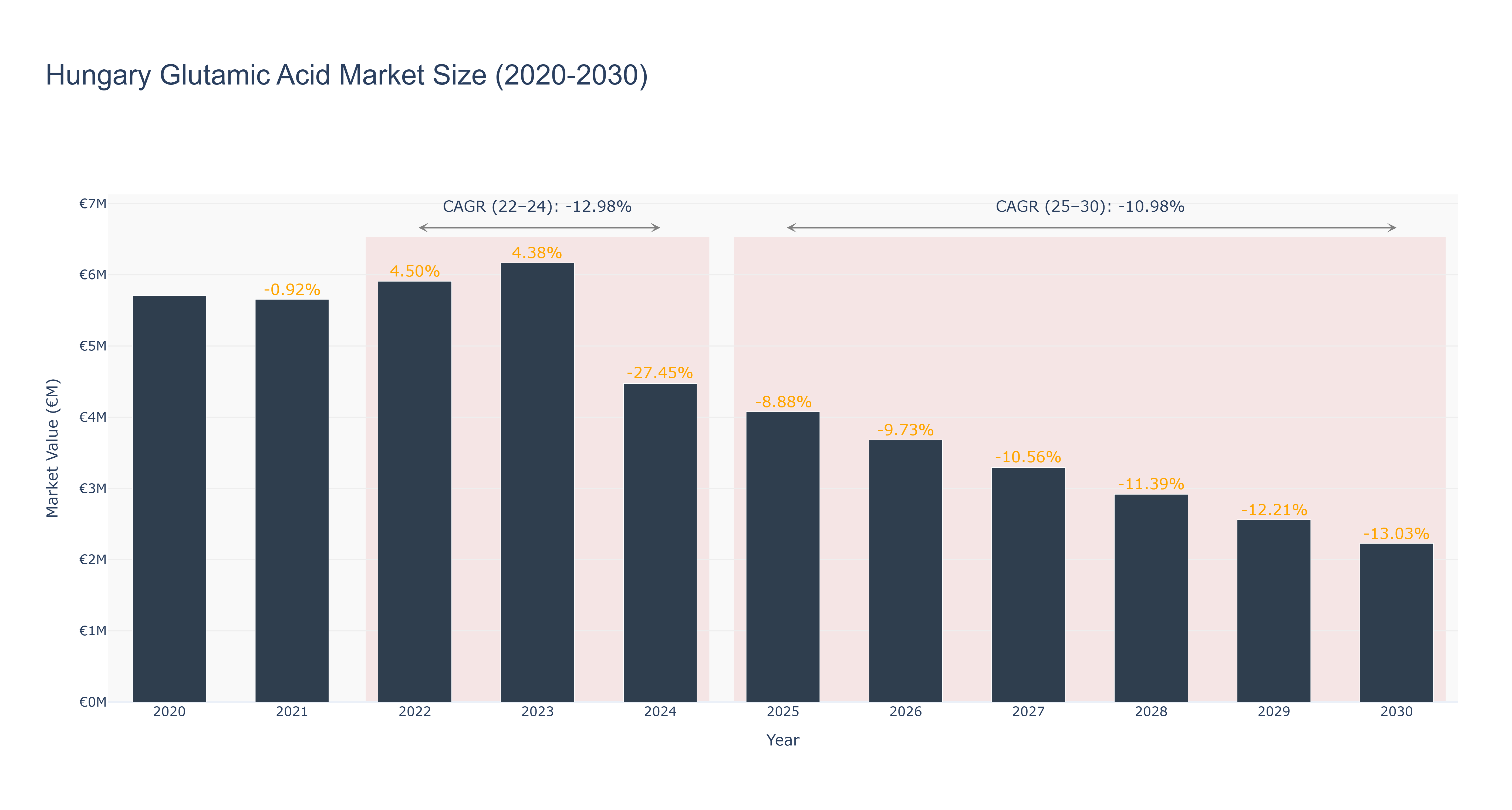 Hungary Glutamic Acid Market Size (2020-2030)