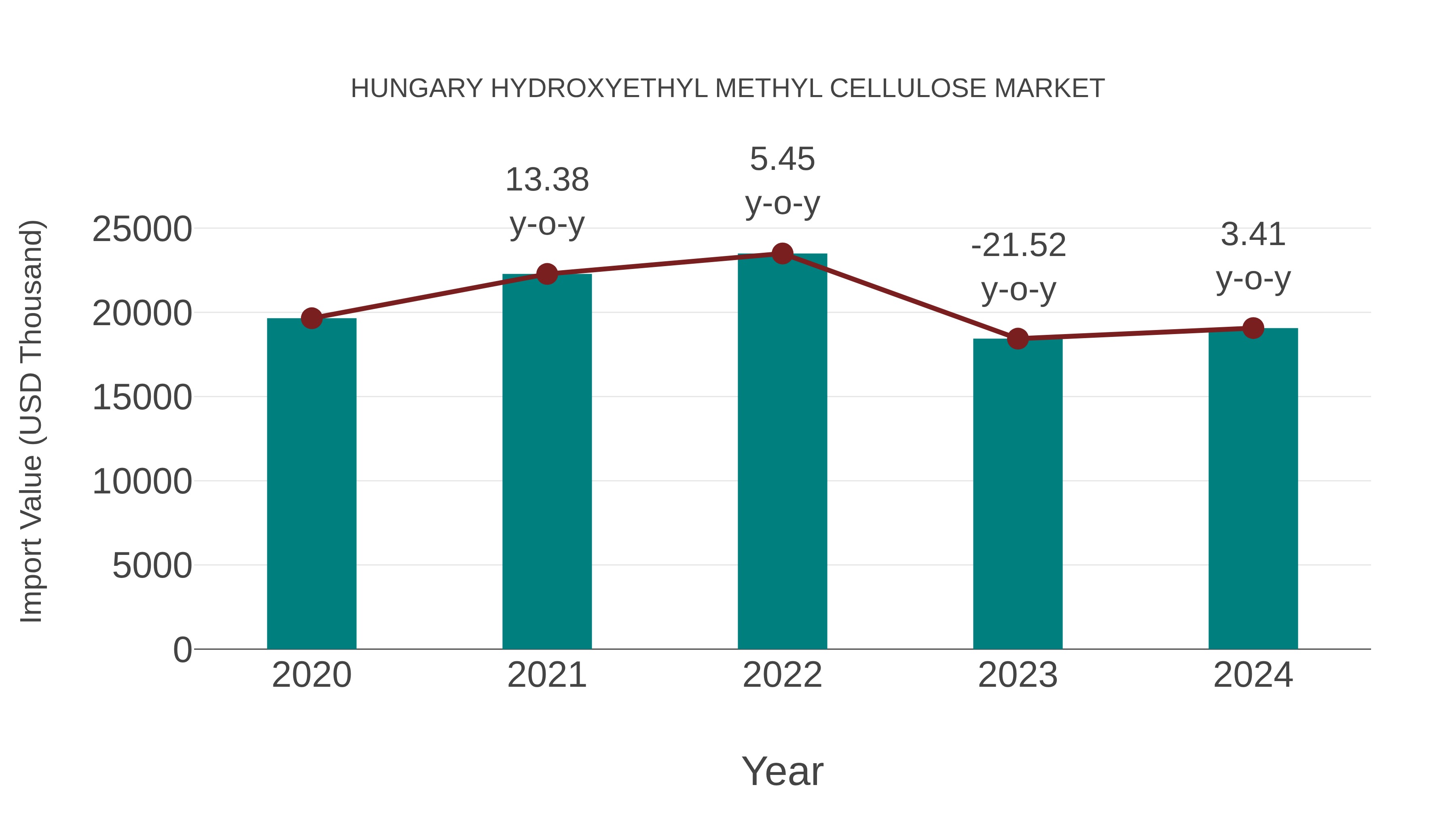  Hungary Hydroxyethyl Methyl Cellulose Market: Import Trend Analysis