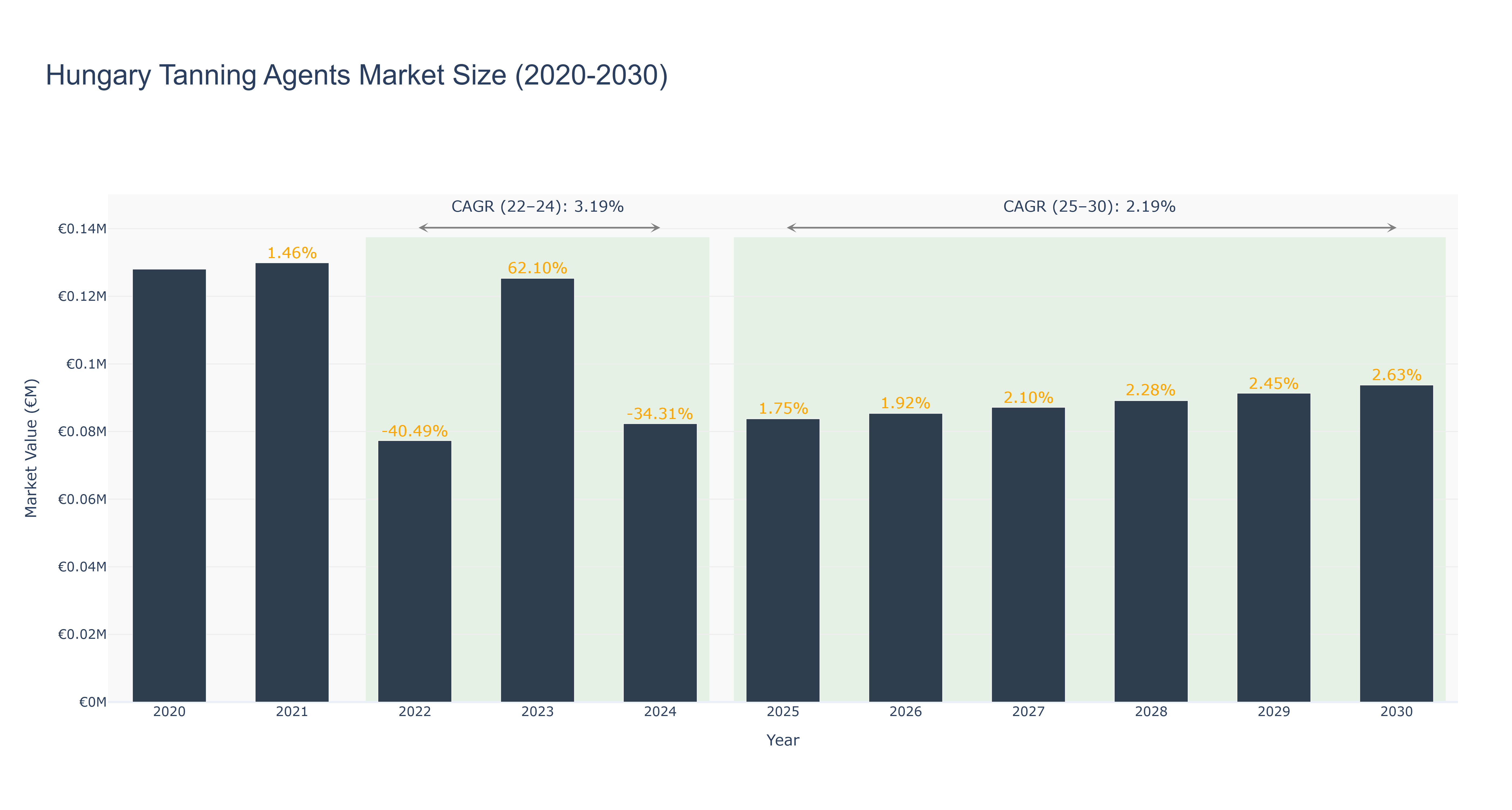 Hungary Tanning Agents Market Size (2020-2030)