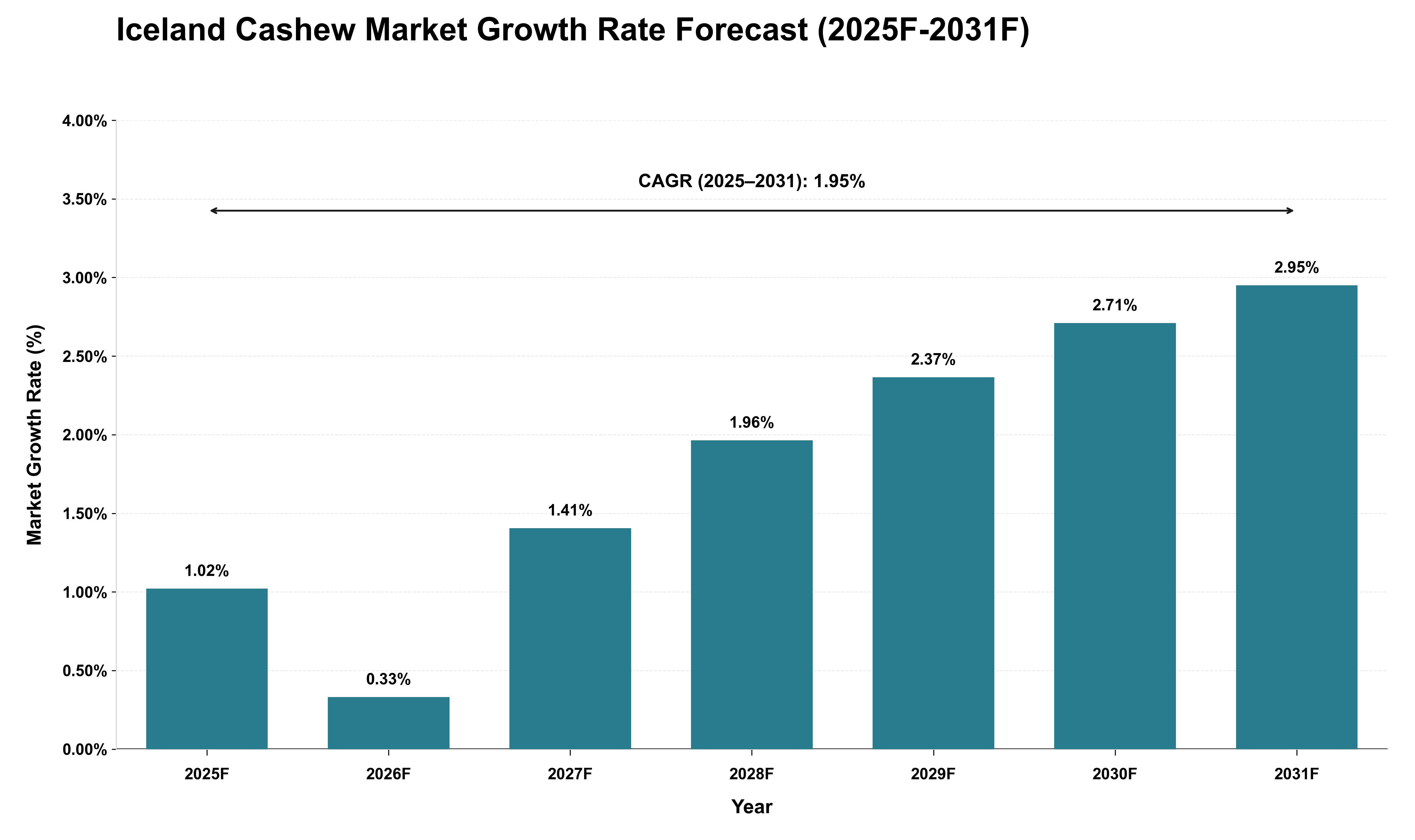 Iceland Cashew Market Growth Rate Analysis (2025 - 2031)