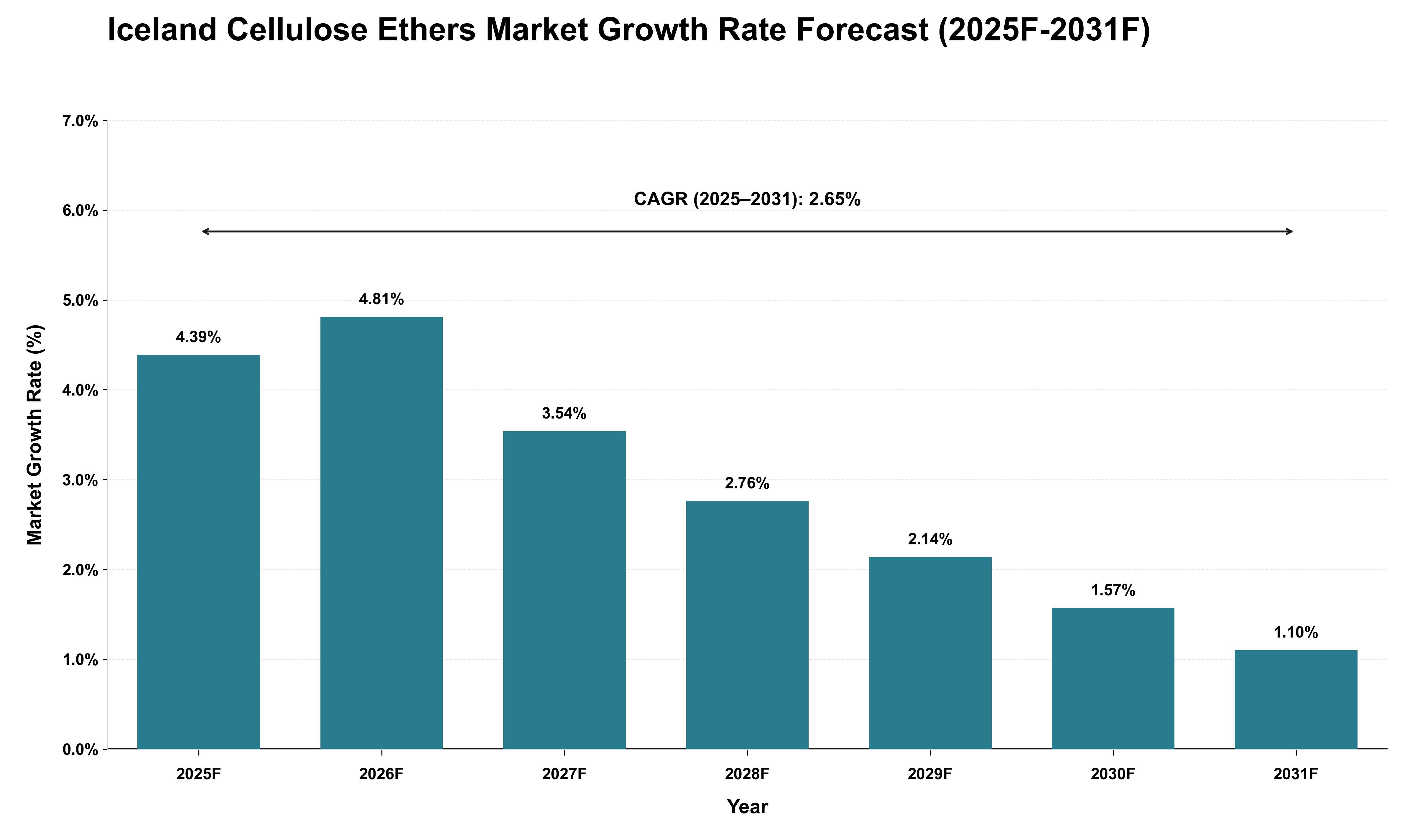 Iceland Cellulose Ethers Market Growth Rate Analysis (2025 - 2031)
