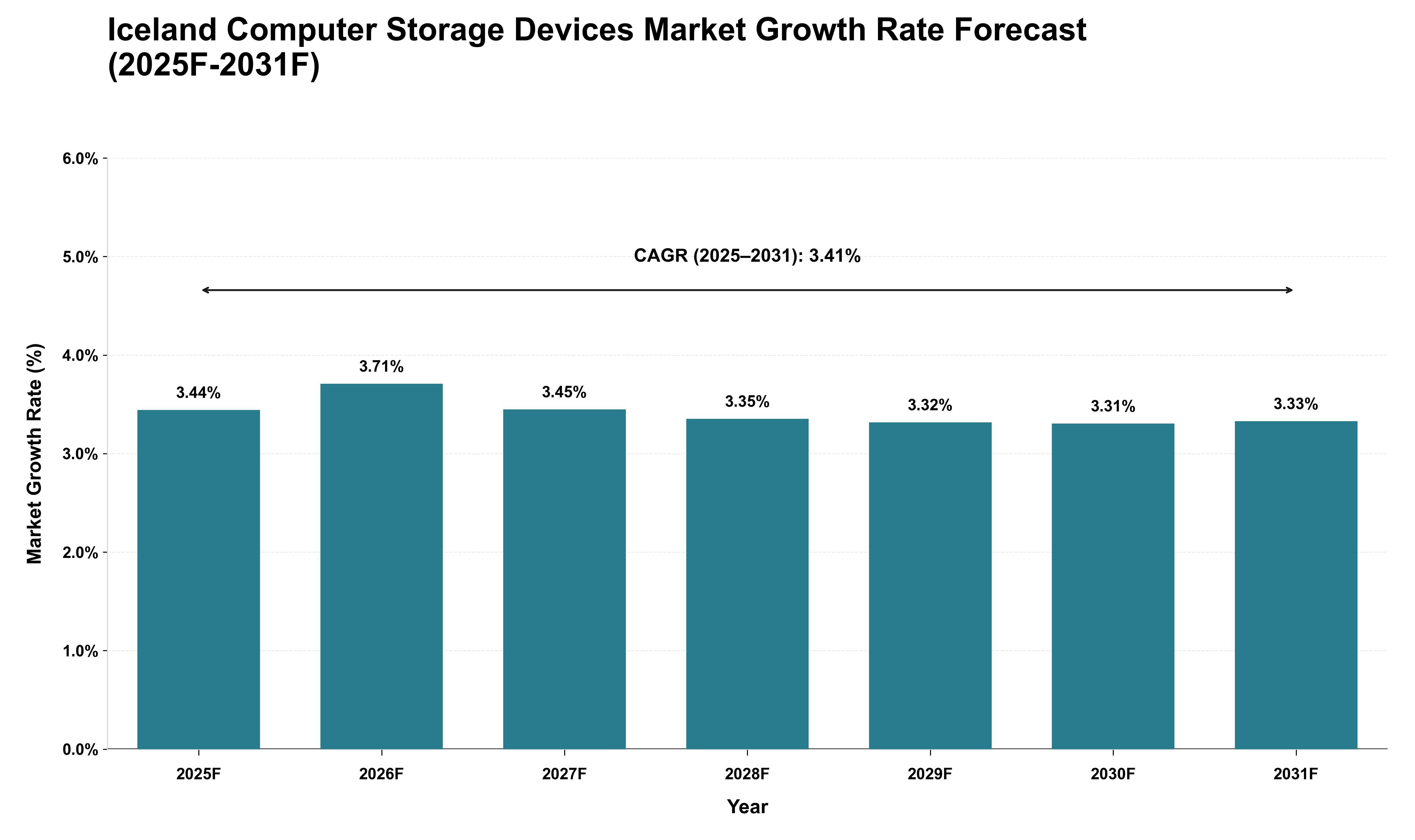 Iceland Computer Storage Devices Market Growth Rate Analysis (2025 - 2031)