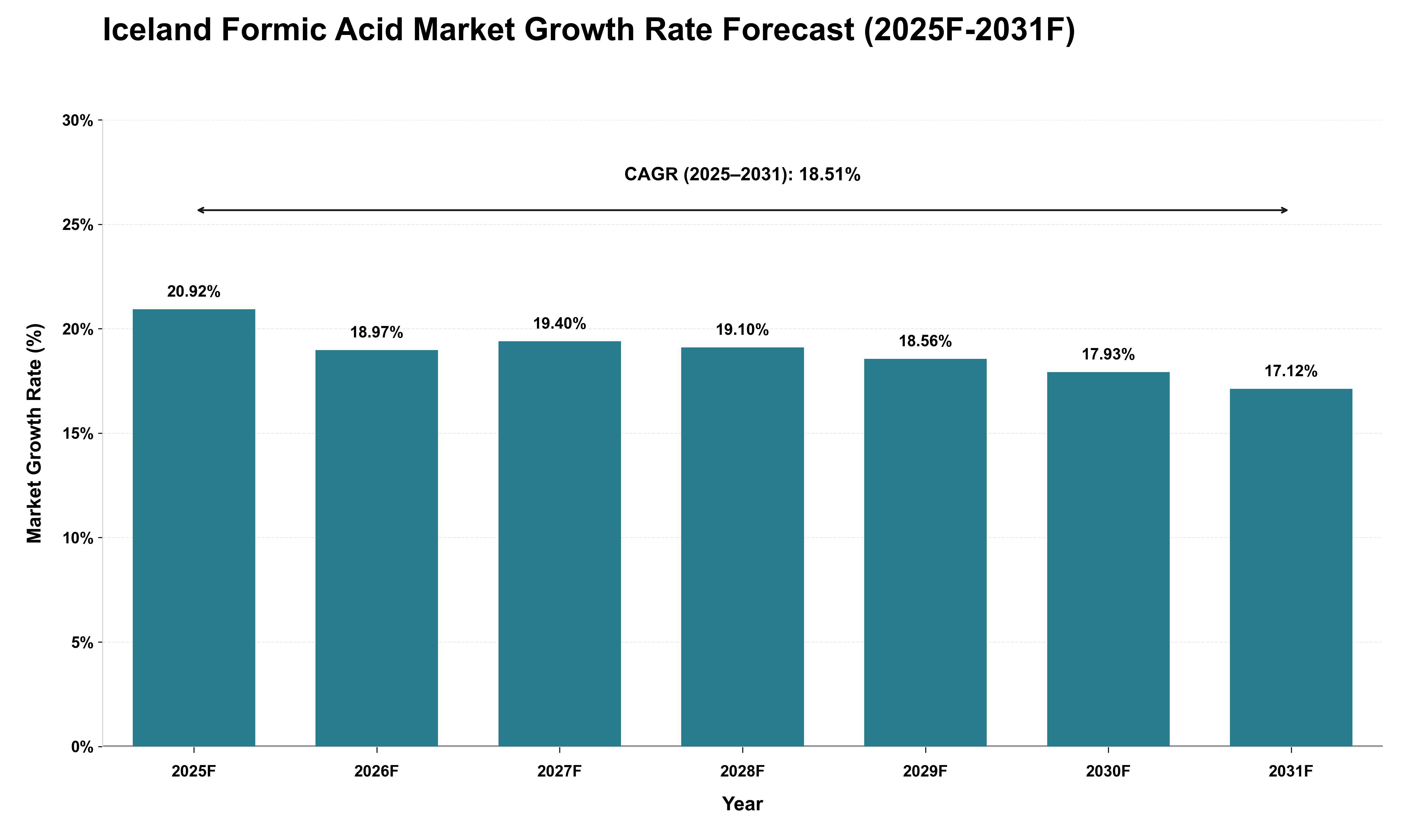 Iceland Formic Acid Market Growth Rate Analysis (2025 - 2031)