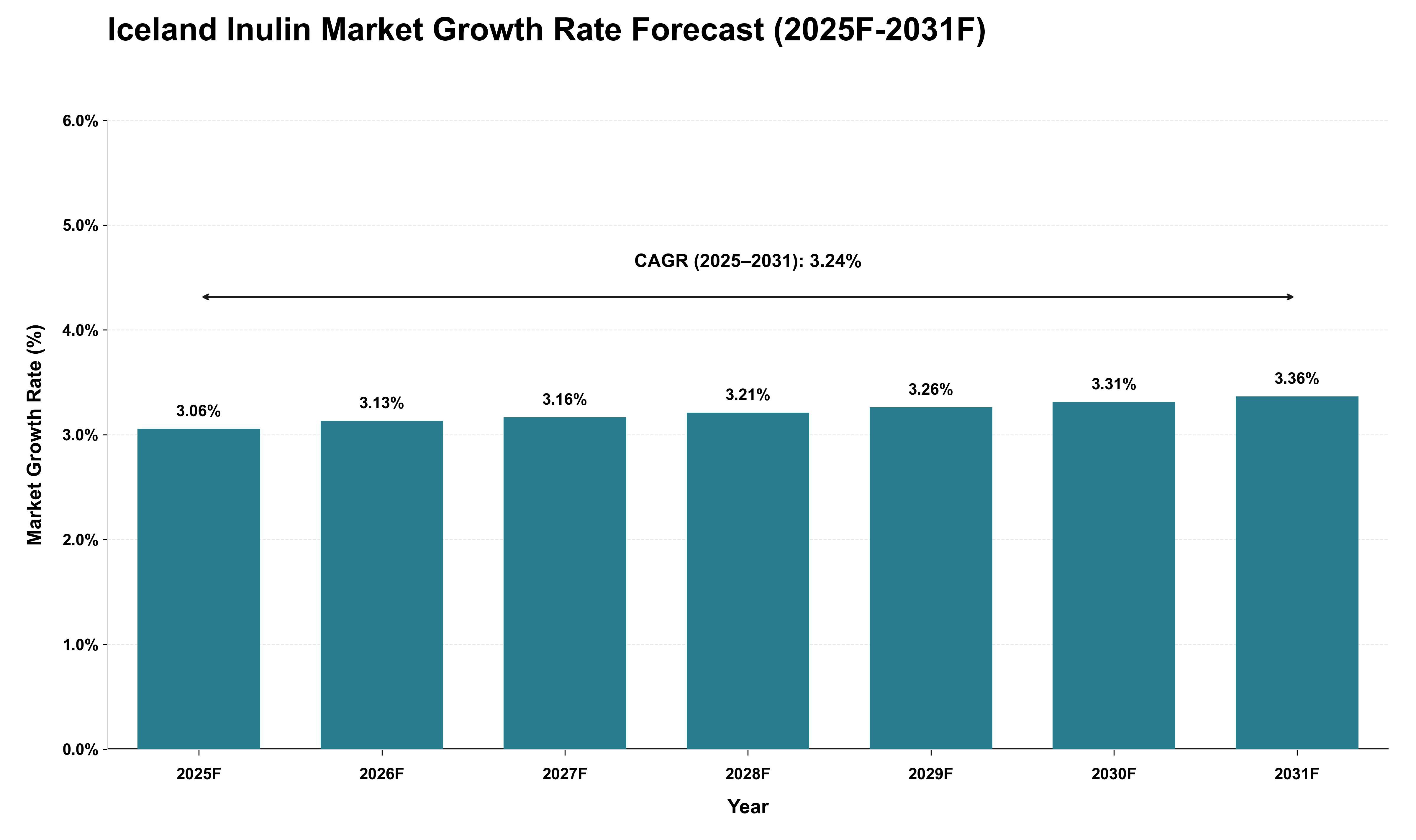 Iceland Inulin Market Growth Rate Analysis (2025 - 2031)