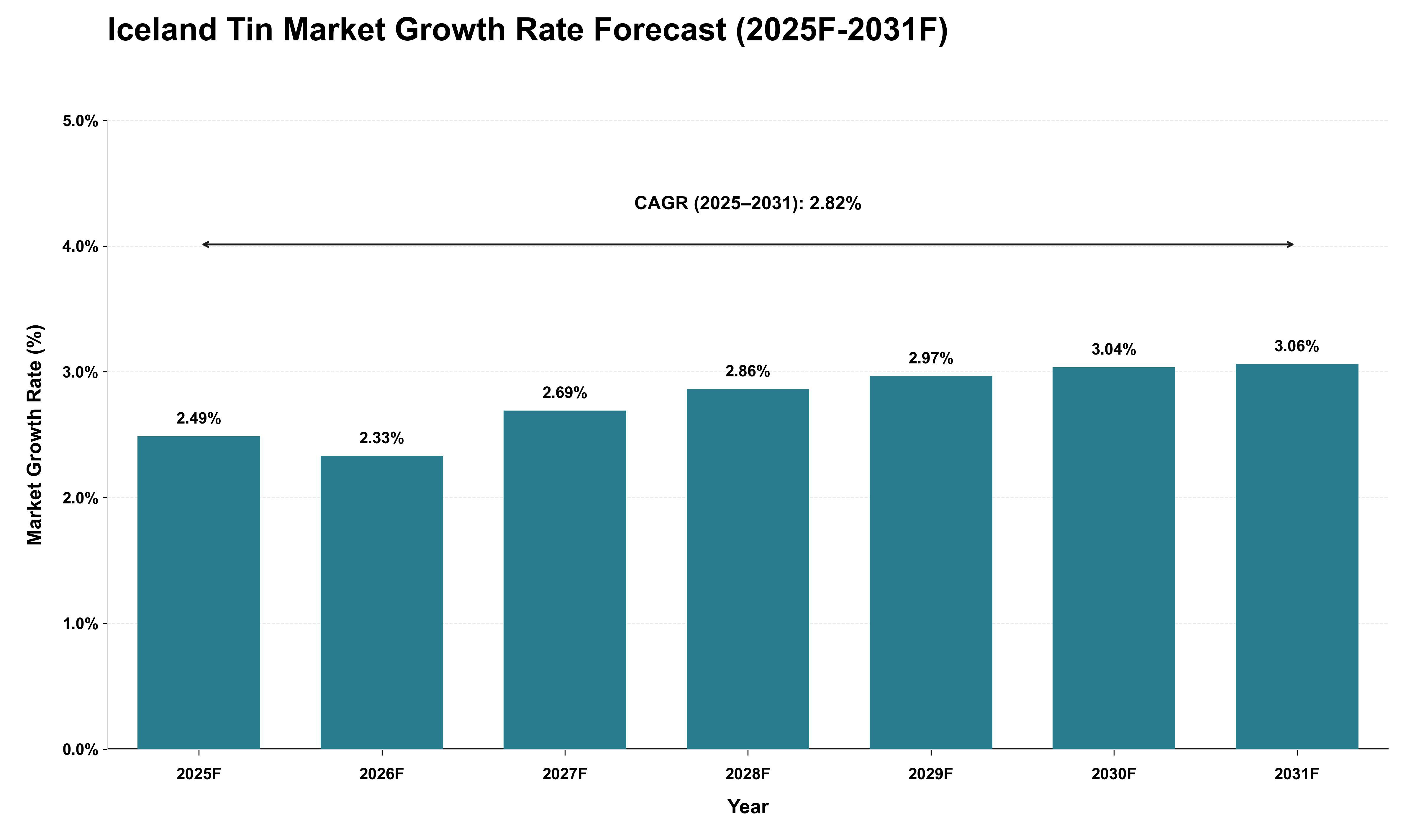 Iceland Tin Market Growth Rate Analysis (2025 - 2031)