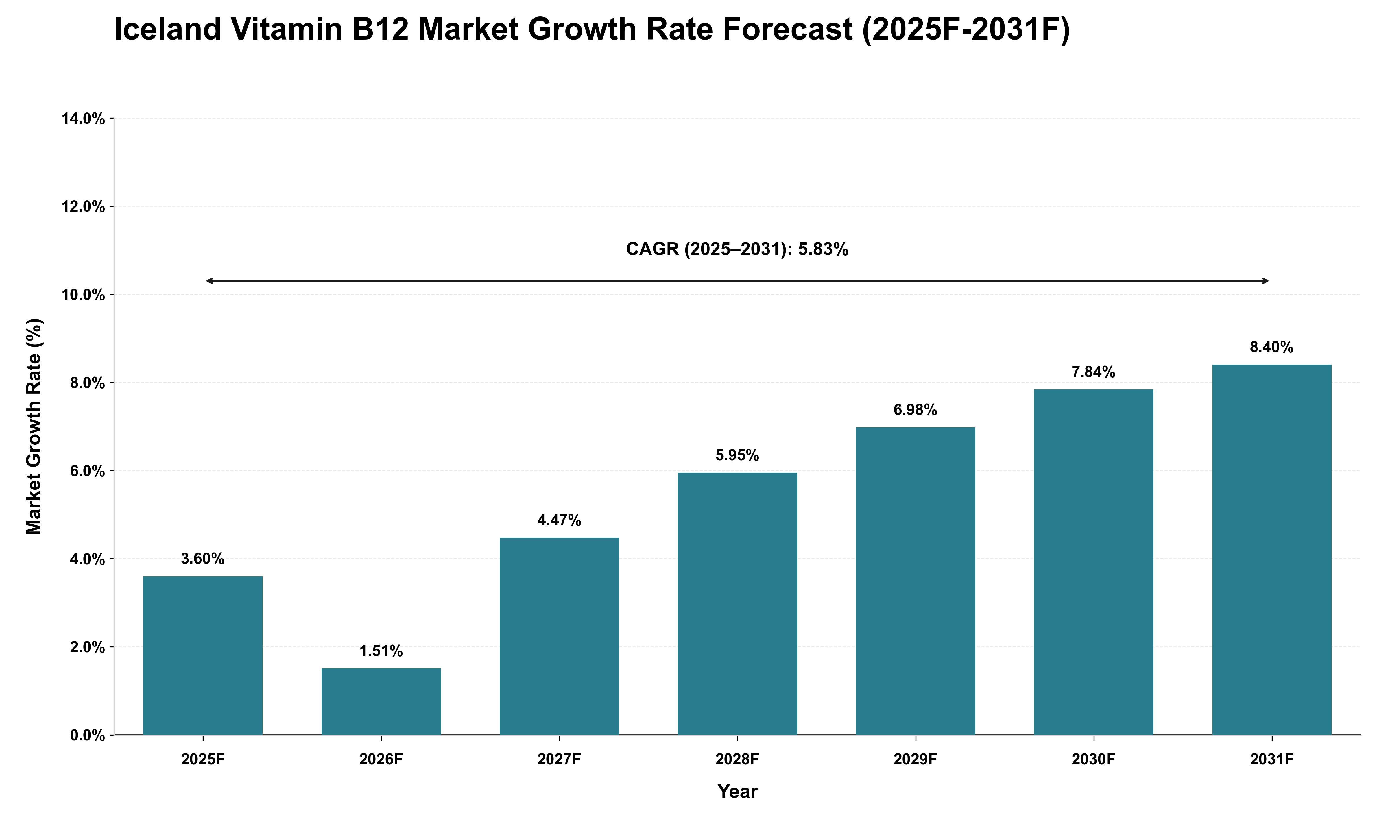 Iceland Vitamin B12 Market Growth Rate Analysis (2025 - 2031)